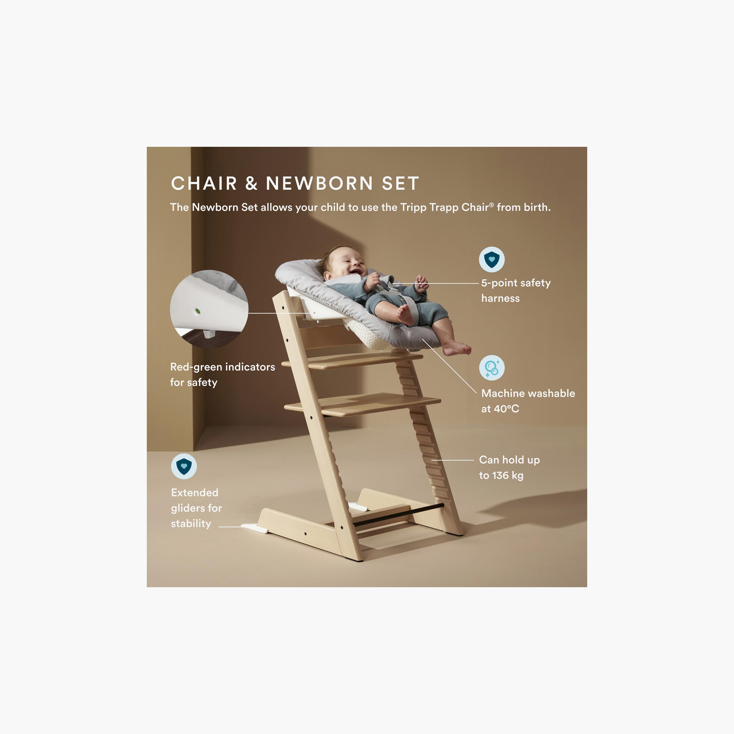 Stokke Tripp Trapp Chair with Baby Set & Newborn Set-baby-feeding-highchairsandboosters-image-4