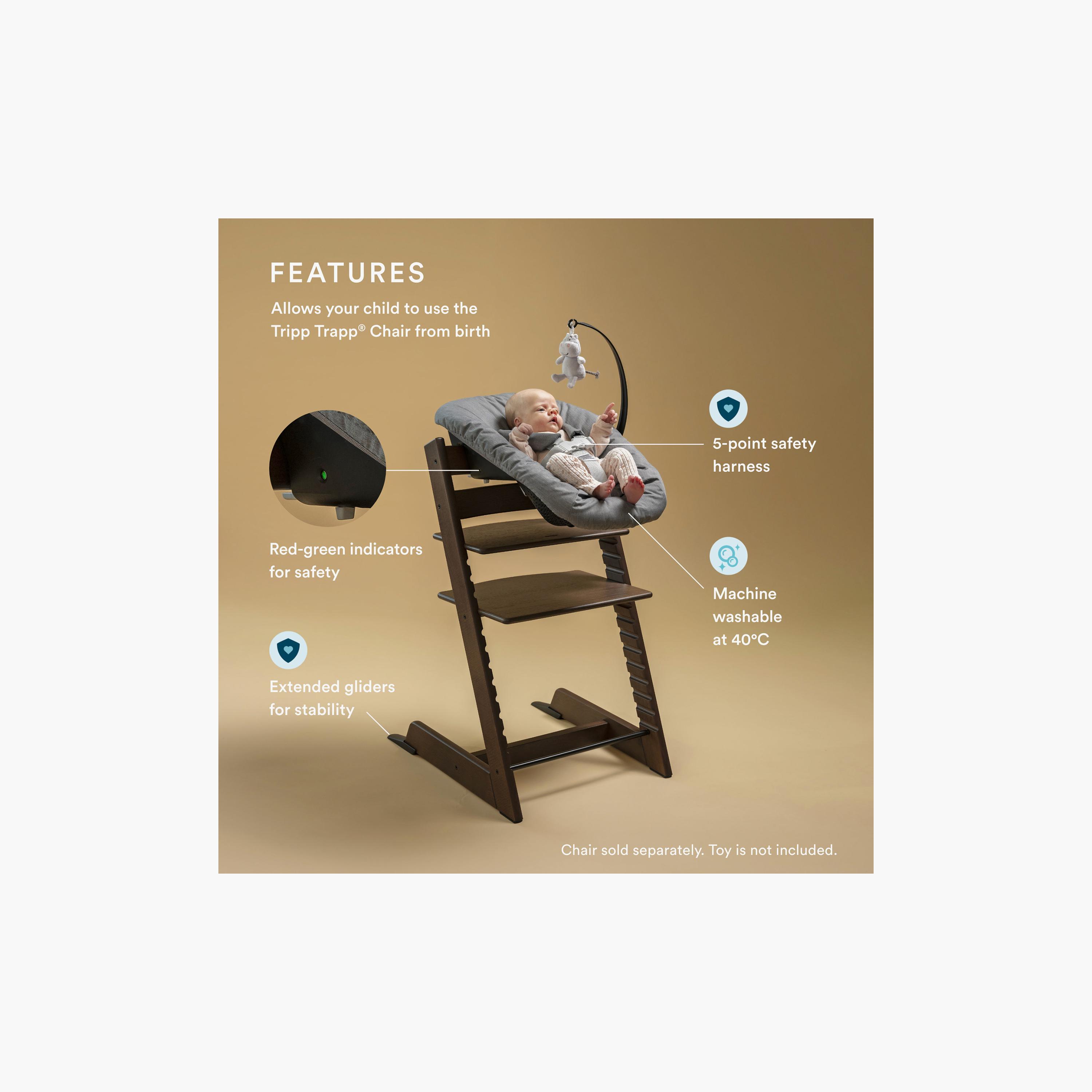 Stokke Tripp Trapp Newborn Set with Toy Hanger & Extended Gliders-baby-feeding-highchairsandboosters-image-3