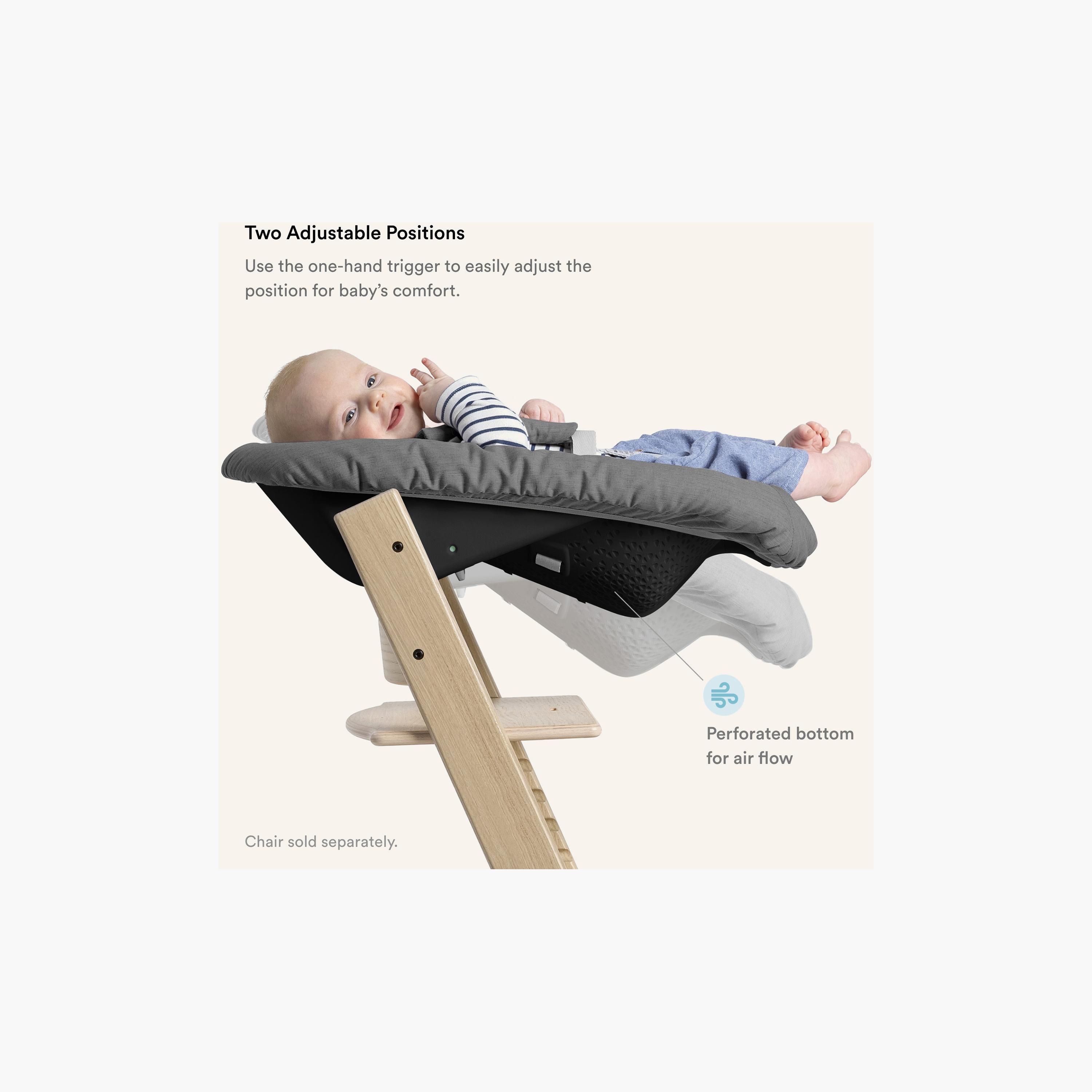 Stokke Tripp Trapp Newborn Set with Toy Hanger & Extended Gliders-baby-feeding-highchairsandboosters-image-4