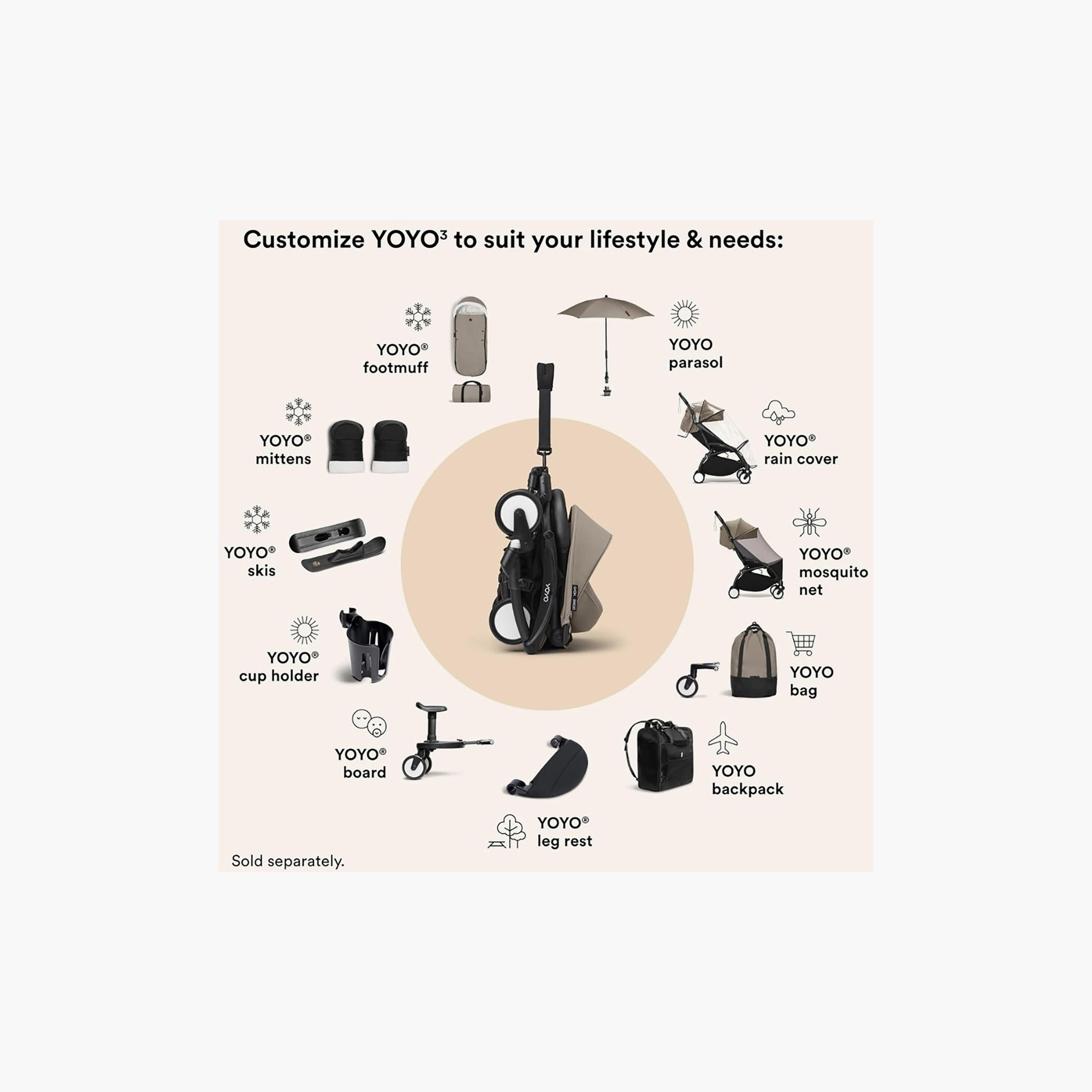 Stokke Yoyo Stroller Frame with Strap & Storage Bag-baby-gear-strollersandprams-accessories-image-7