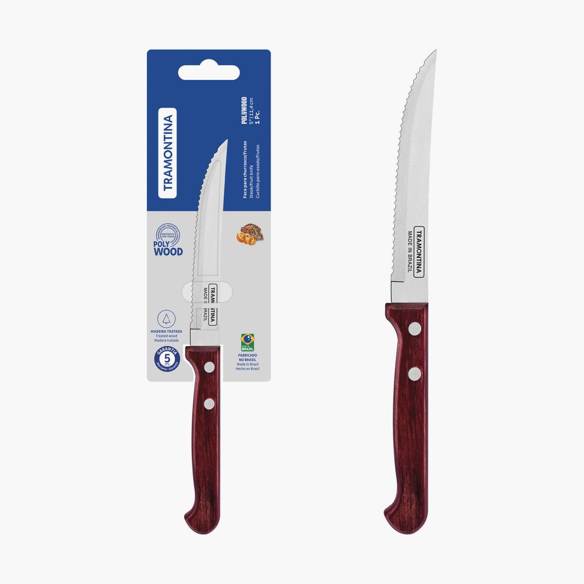Tramontina 5-inch Stainless Steel Steak and Fruit Knife
