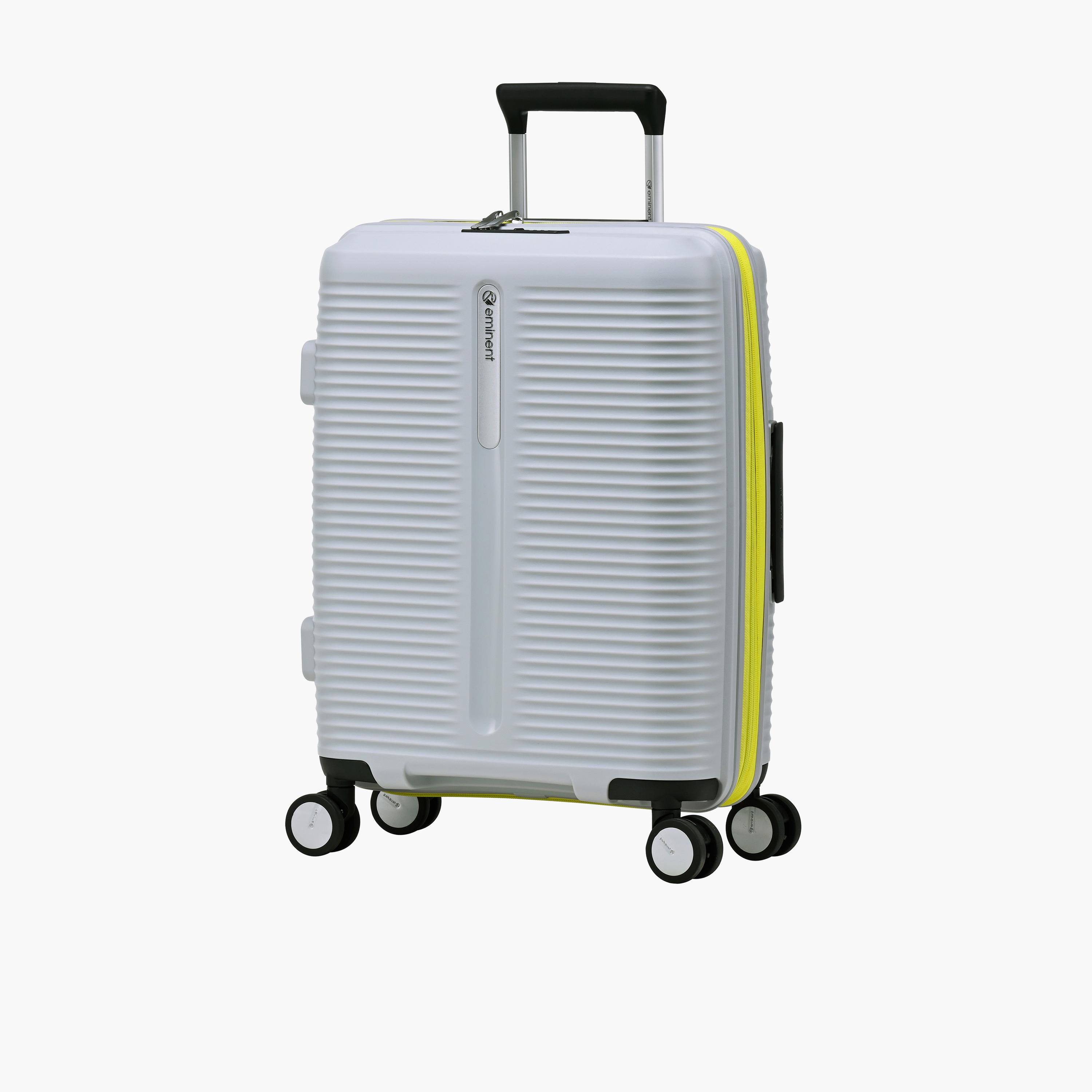 Eminent 55 CM Small Cabin Polypropylene Hard-Sided 4-Wheeler Spinner Trolley Bag with TSA Lock-travel-luggagesandbags-luggage-image-1