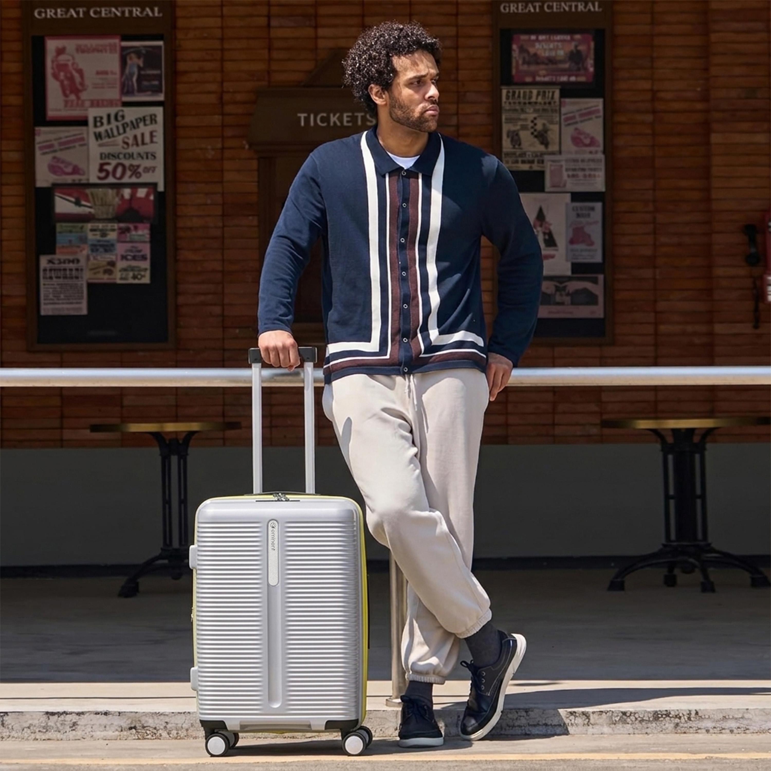 Eminent 55 CM Small Cabin Polypropylene Hard-Sided 4-Wheeler Spinner Trolley Bag with TSA Lock-travel-luggagesandbags-luggage-image-10