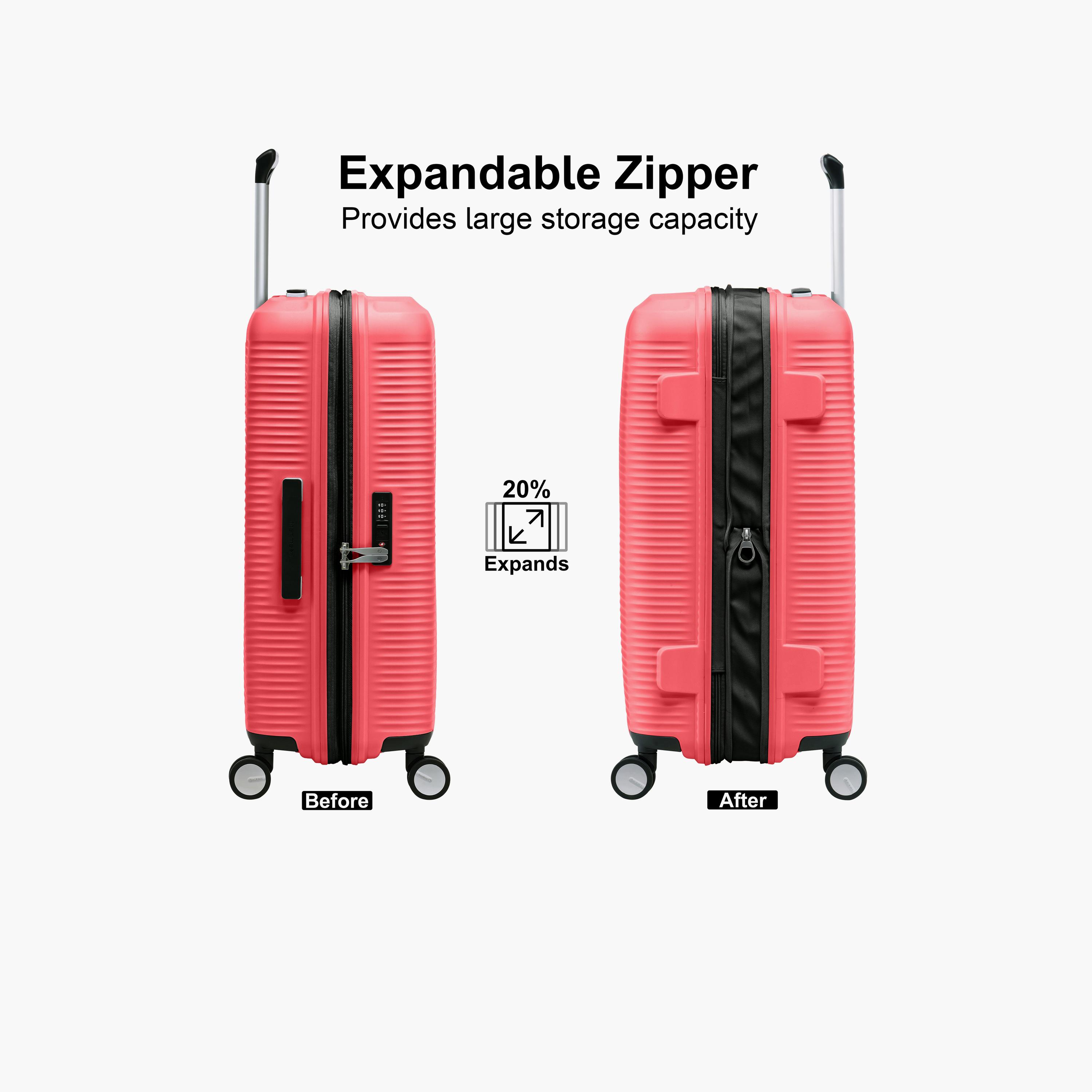 Eminent 66 CM Medium Check-in Polypropylene Hard-Sided 4-Wheeler Spinner Trolley Bag with TSA Lock-travel-luggagesandbags-luggage-image-4