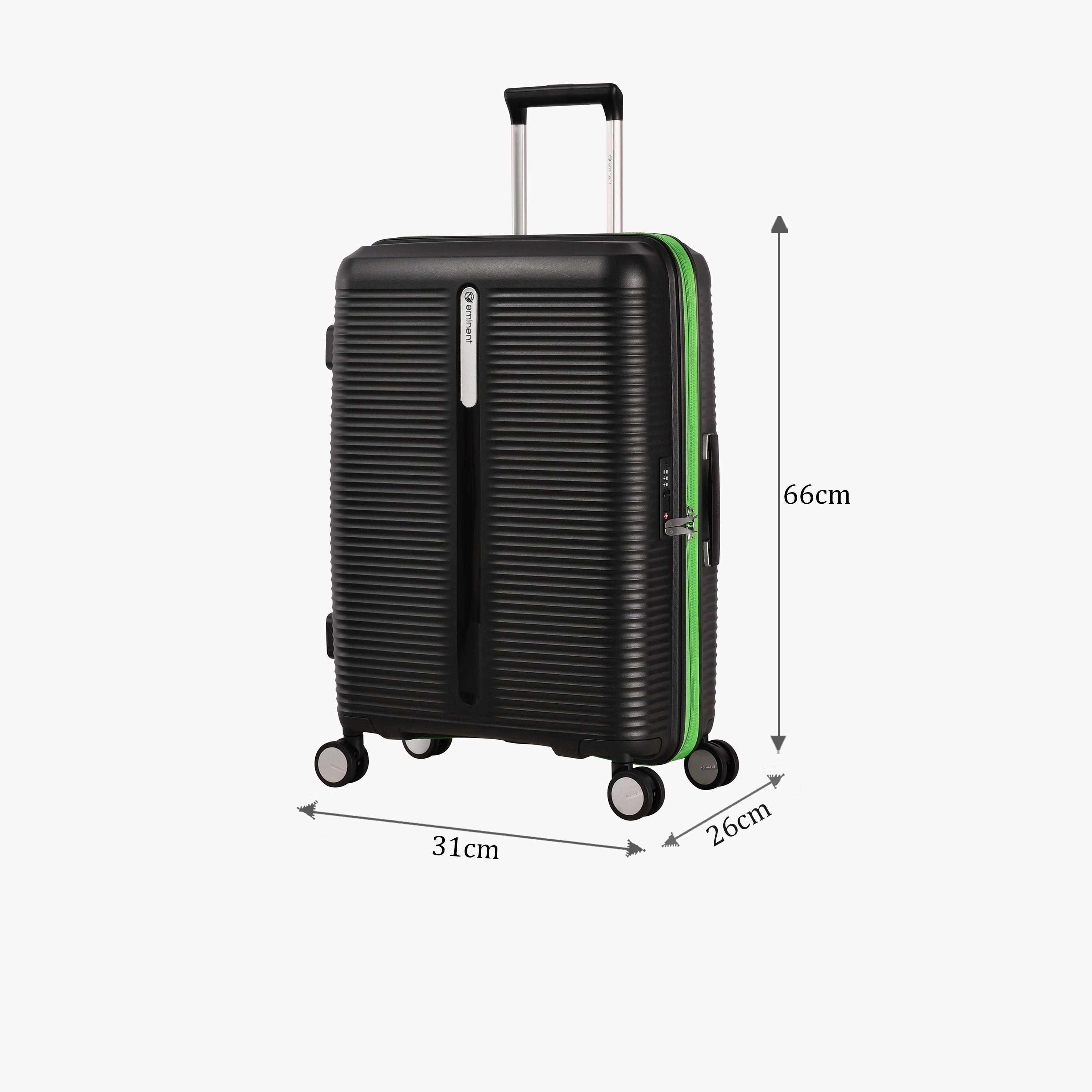 Eminent 66 CM Medium Check-in Polypropylene Hard-Sided 4-Wheeler Spinner Trolley Bag with TSA Lock-travel-luggagesandbags-luggage-image-2