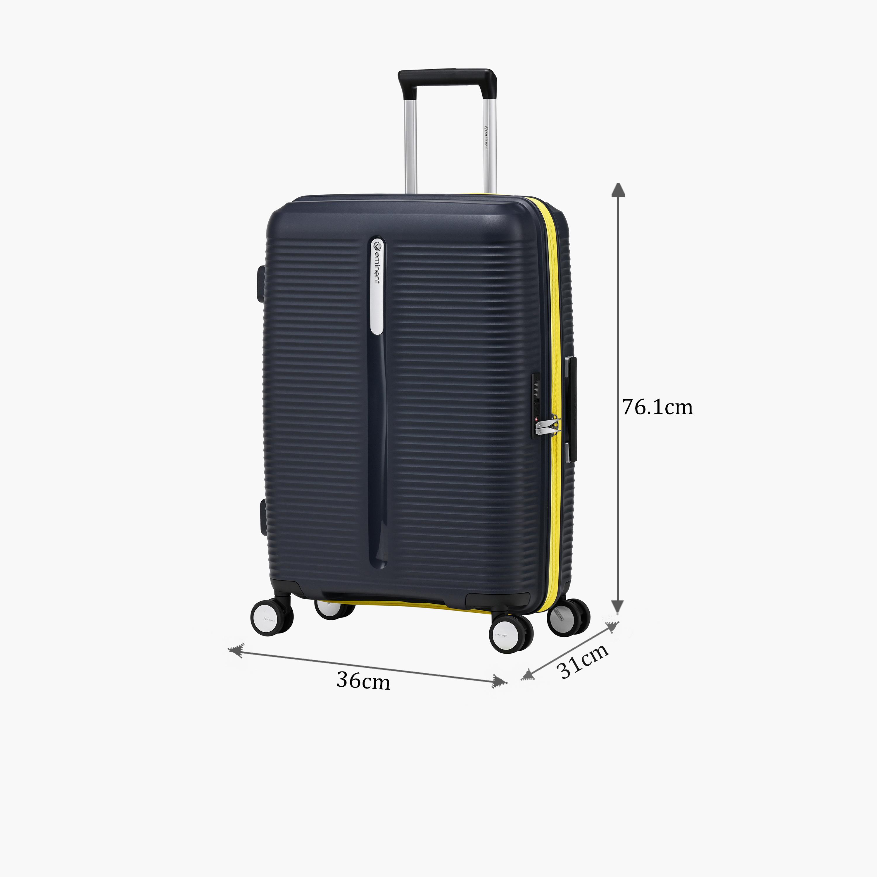 Eminent 76.1 CM Large Check-in Polypropylene Hard-Sided 4-Wheeler Spinner Trolley Bag with TSA Lock-travel-luggagesandbags-luggage-image-2