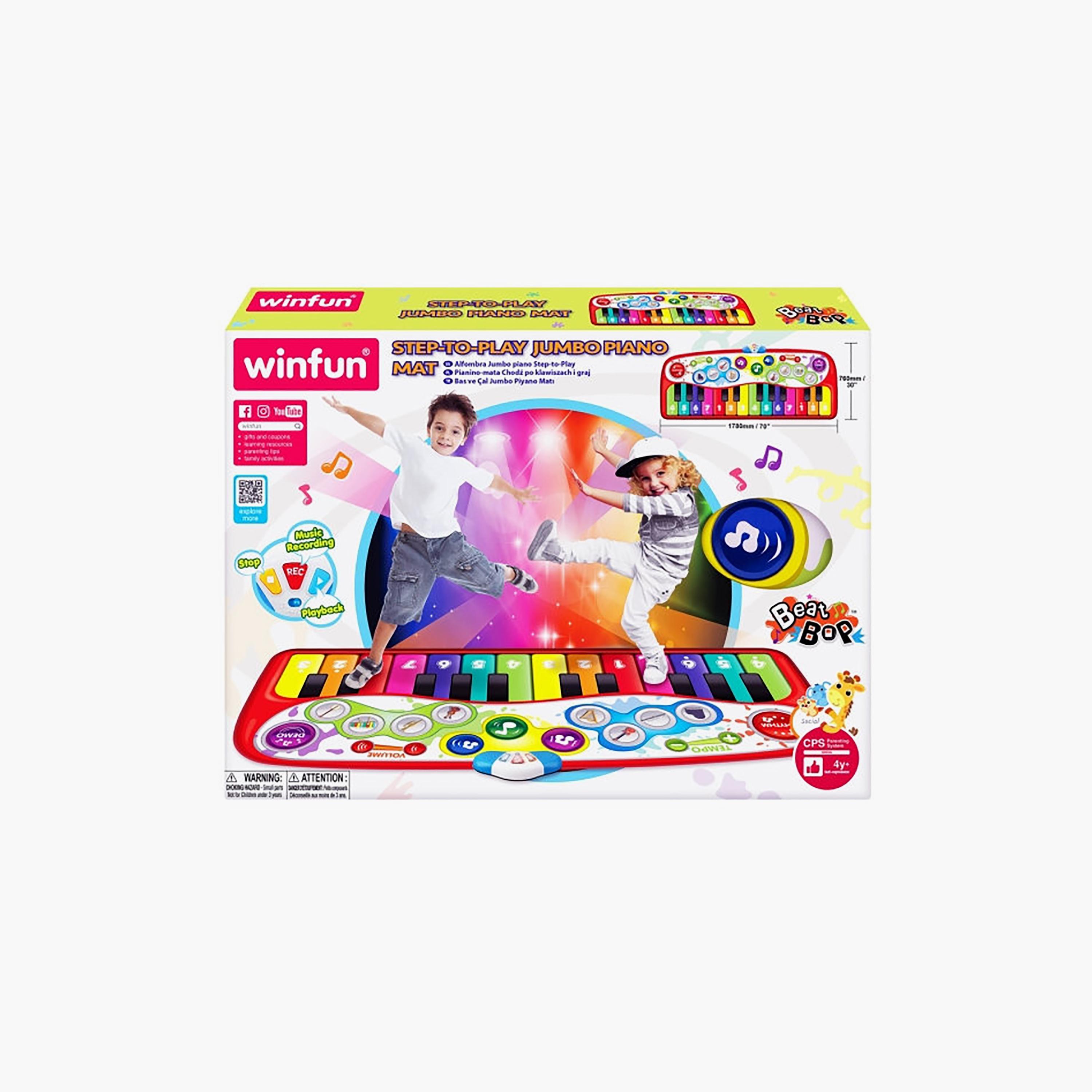 Winfun Step & Play Jumbo Piano Mat with Musical Instrumental Sounds-baby-infantactivity-playpensandplaymats-image-3