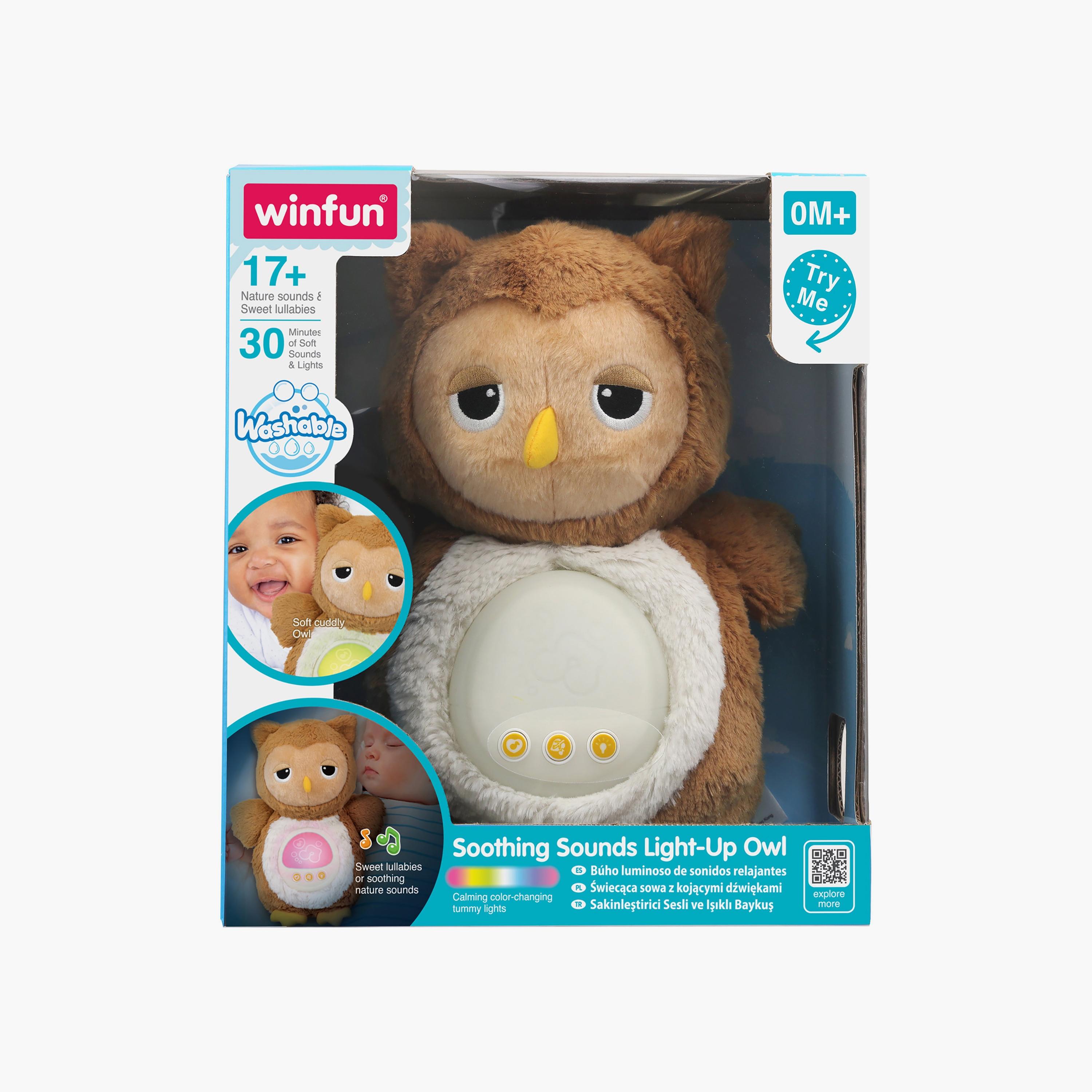 Winfun Soothing Sounds Light-Up Owl Soft Toy-toys-plushsofttoys-image-5