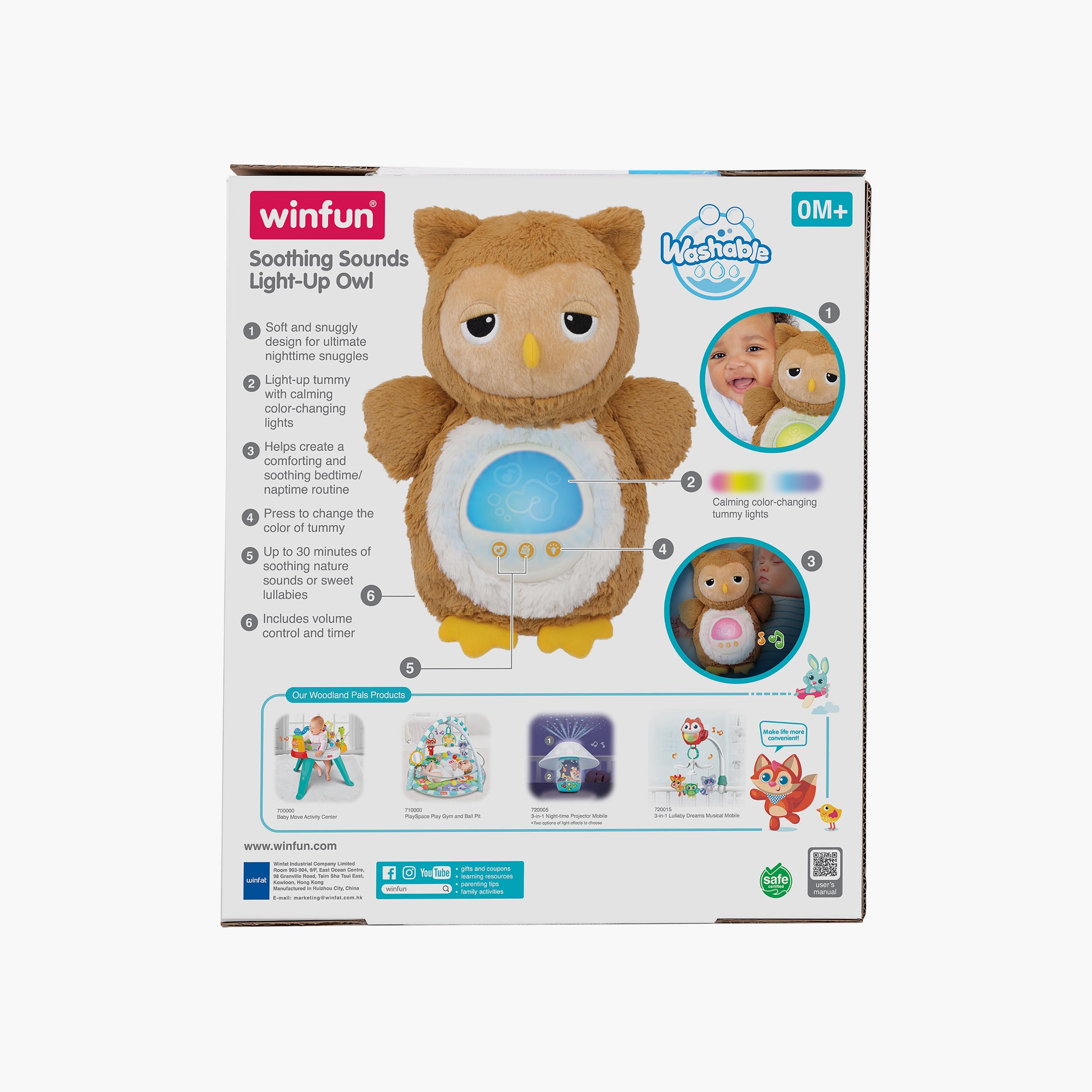 Winfun Soothing Sounds Light-Up Owl Soft Toy-toys-plushsofttoys-image-8
