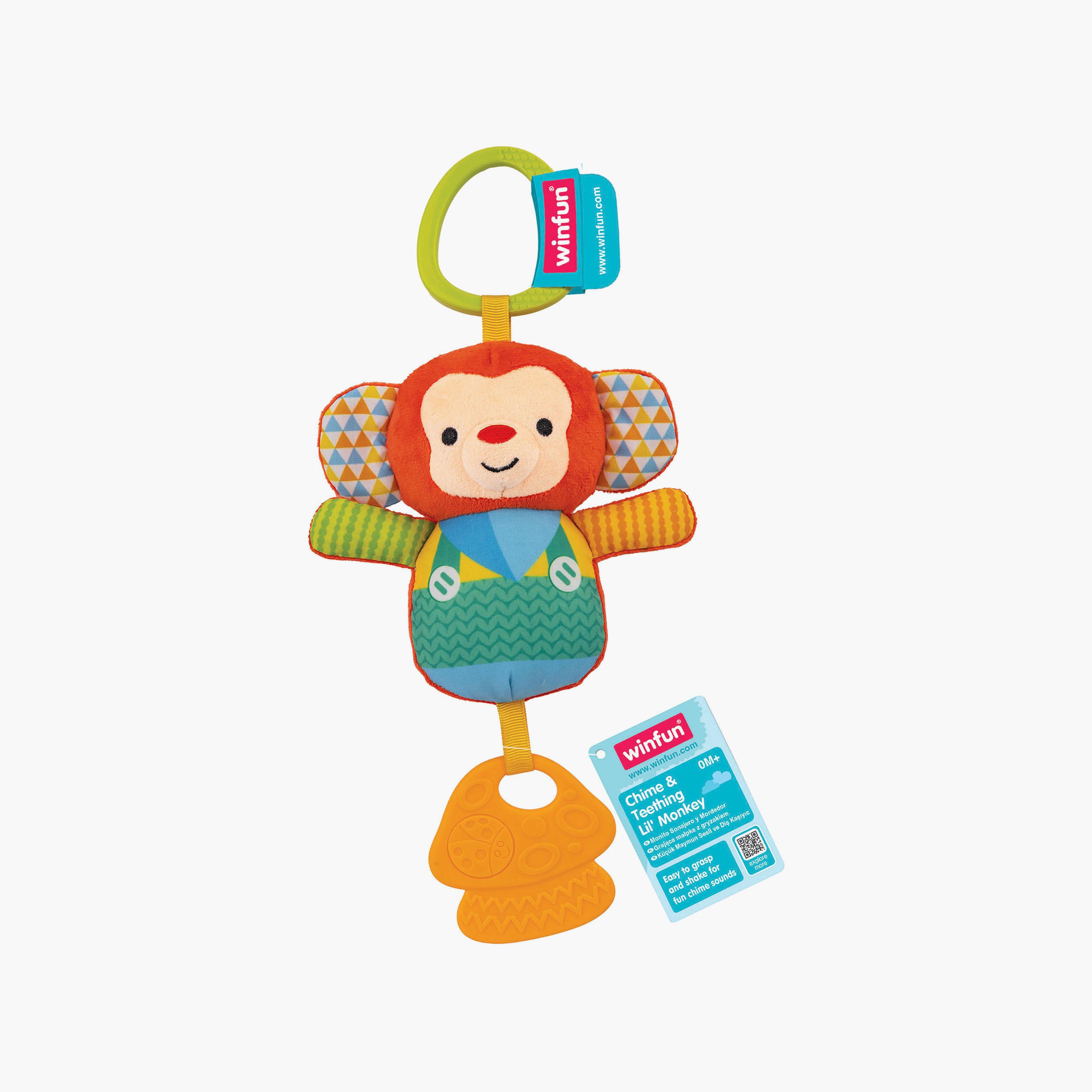 Winfun Chime & Teething Little Monkey Rattle Toy-toys-babyandtoddlertoys-rattlesandteethers-image-3