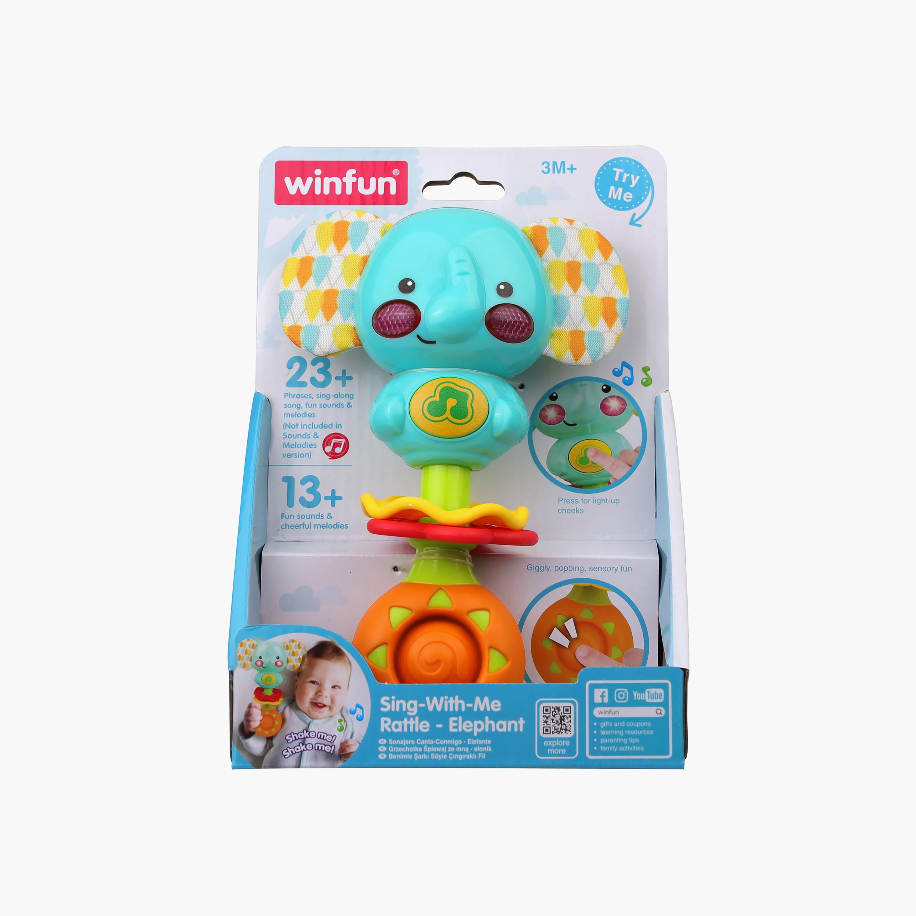 Winfun Sing with Me Rattle Elephant Toy-toys-babyandtoddlertoys-rattlesandteethers-image-5