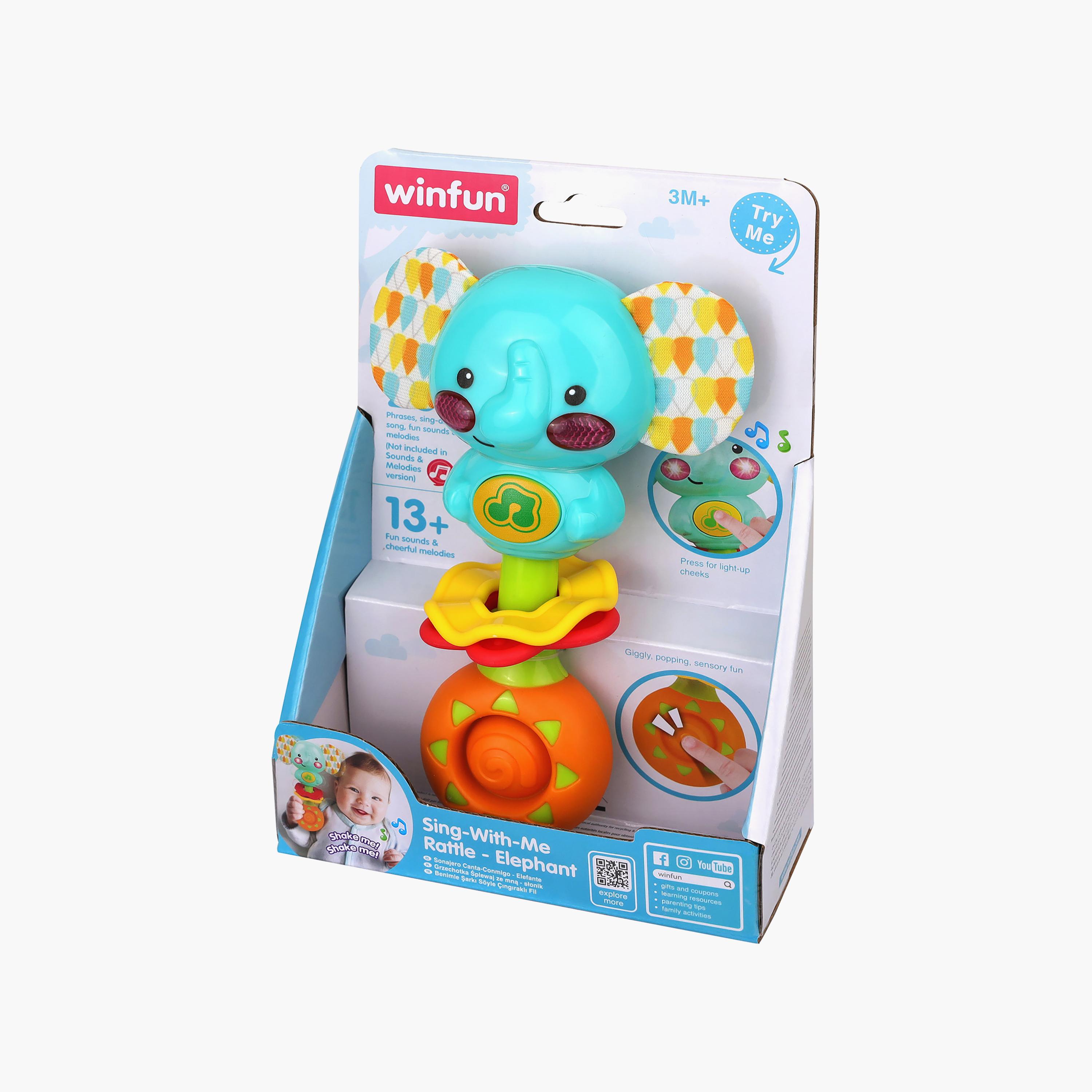 Winfun Sing with Me Rattle Elephant Toy-toys-babyandtoddlertoys-rattlesandteethers-image-6
