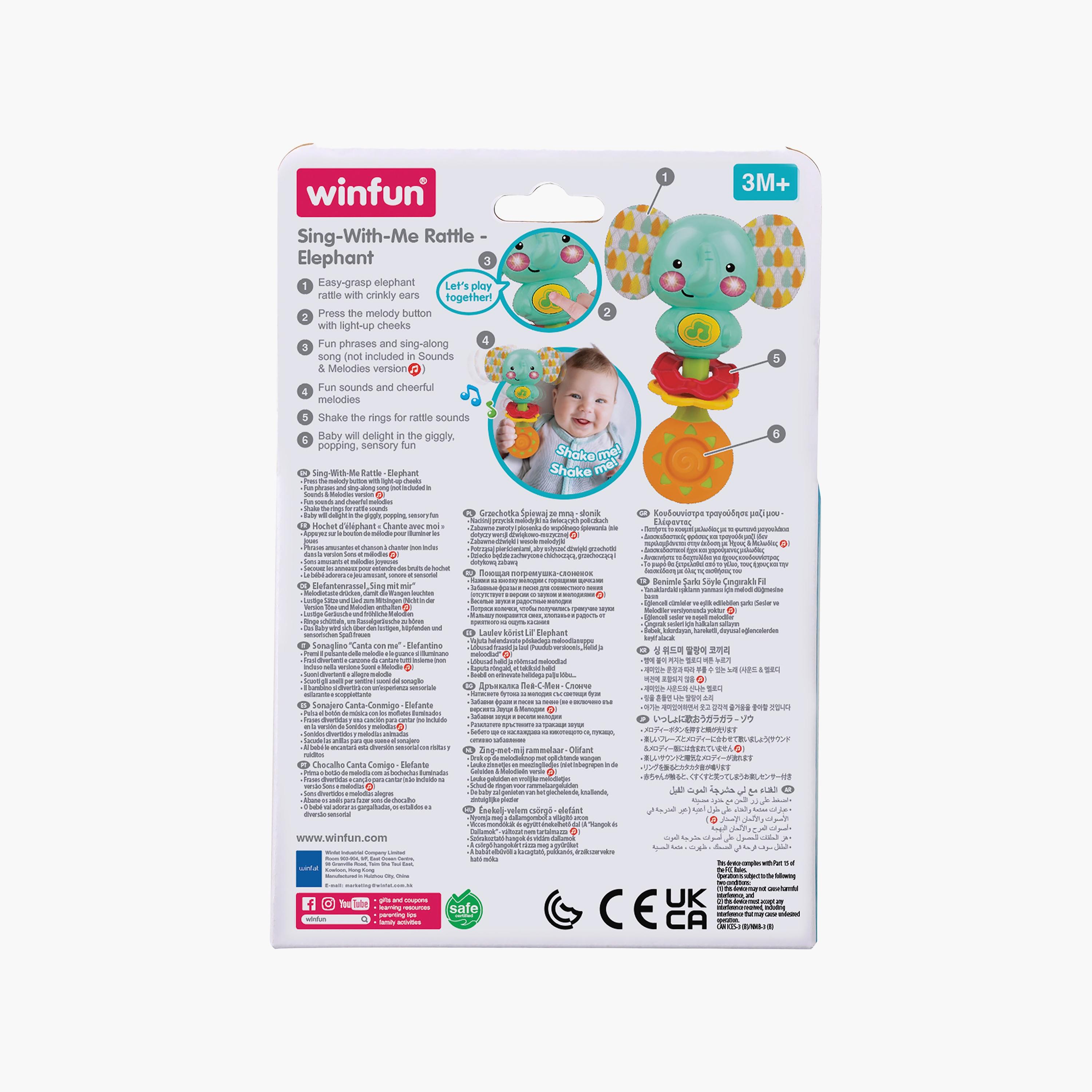 Winfun Sing with Me Rattle Elephant Toy-toys-babyandtoddlertoys-rattlesandteethers-image-8