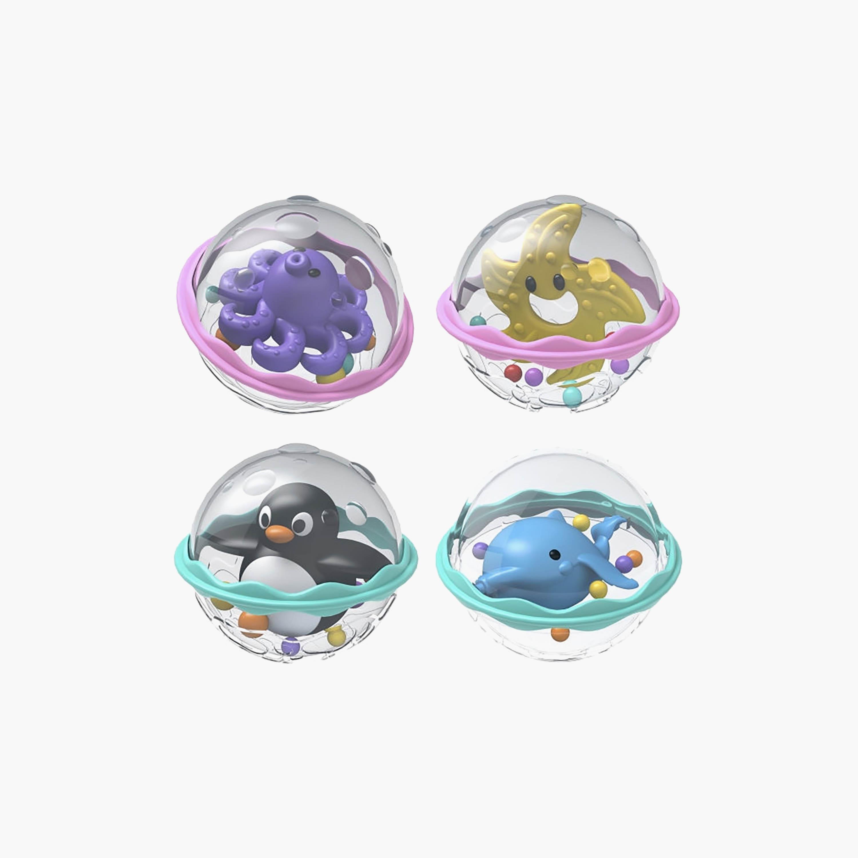 Winfun 4-Piece Bathtime Pals Floating Balls-toys-babyandtoddlertoys-bathtoys-image-1