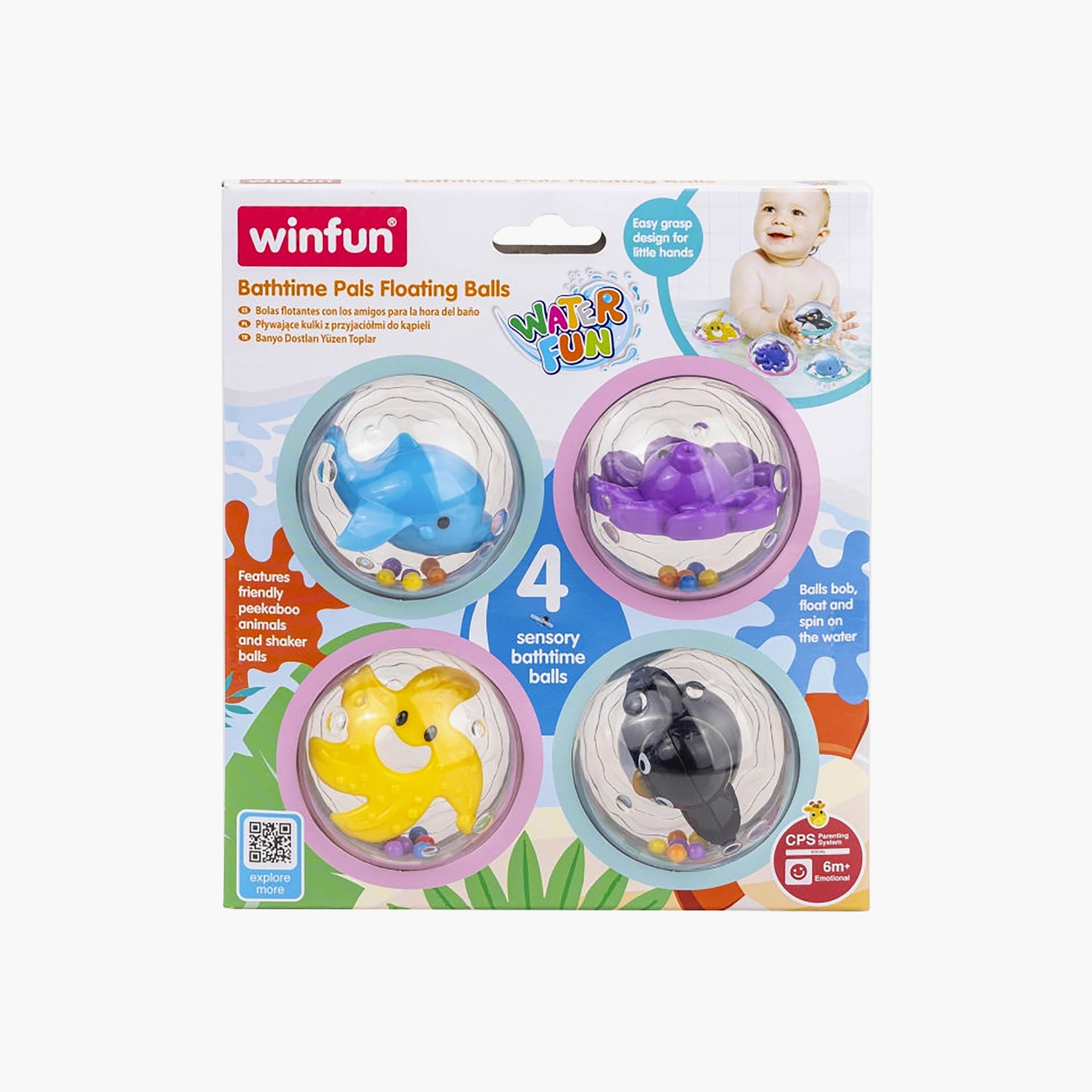 Winfun 4-Piece Bathtime Pals Floating Balls-toys-babyandtoddlertoys-bathtoys-image-3