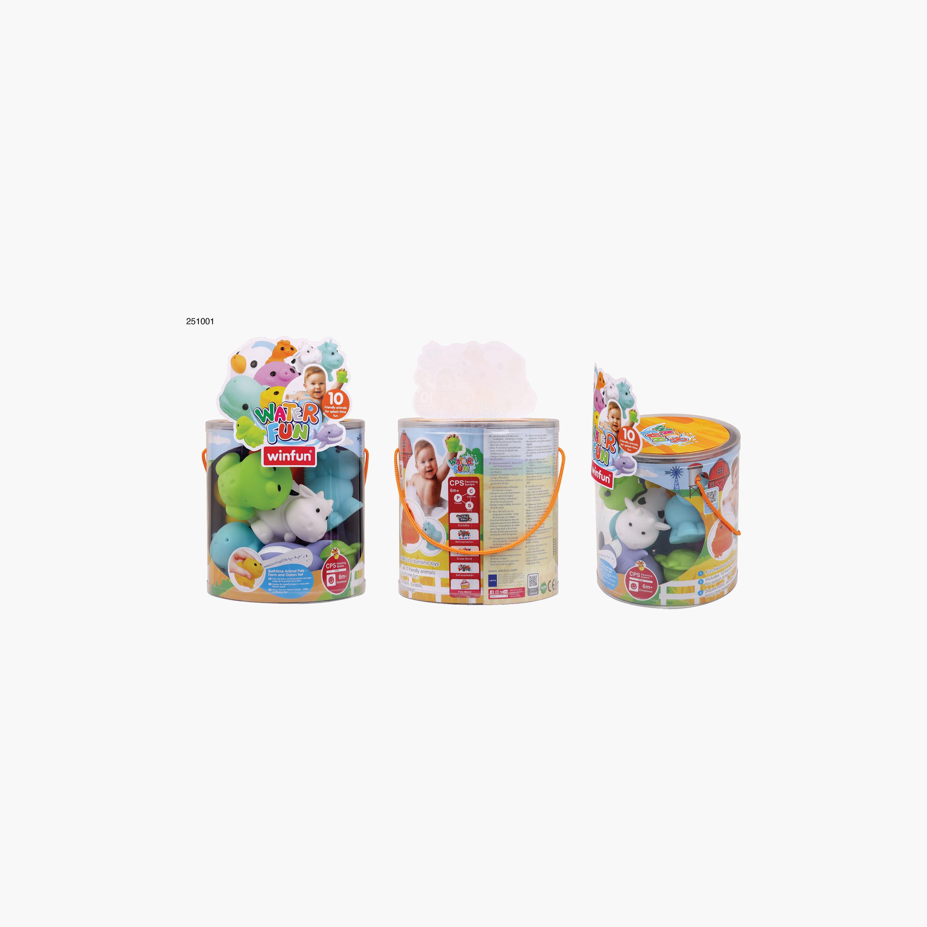 مجموعة ألعاب الحيوانات الأليفة لوقت الاستحمام | 10 قطع من وين فان-toys-babyandtoddlertoys-bathtoys-image-6