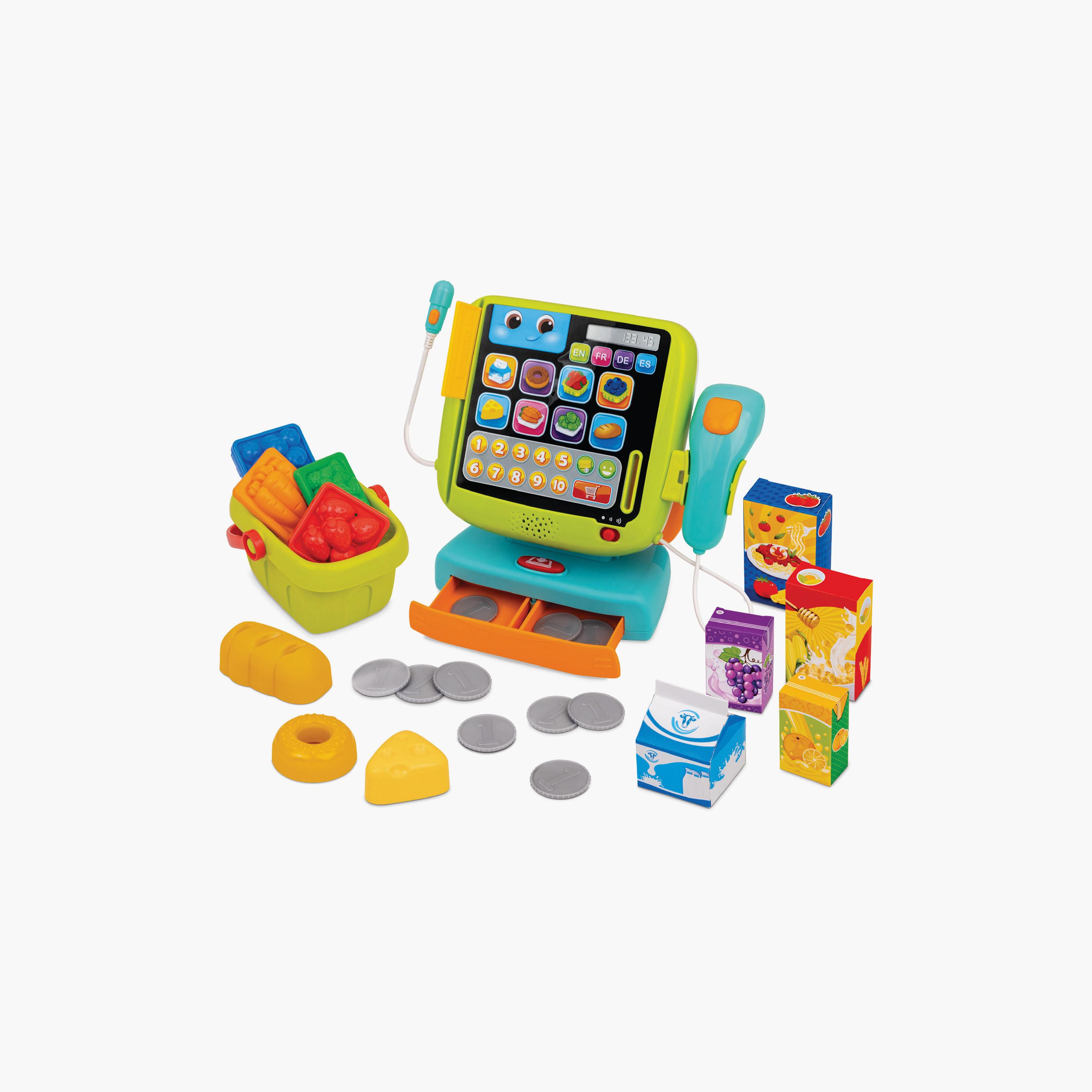 مجموعة لعبة آلة تسجيل النقد كاشير) للعد واللعب من وين فان-toys-roleplay-supermarketandshoppingsets-image-1