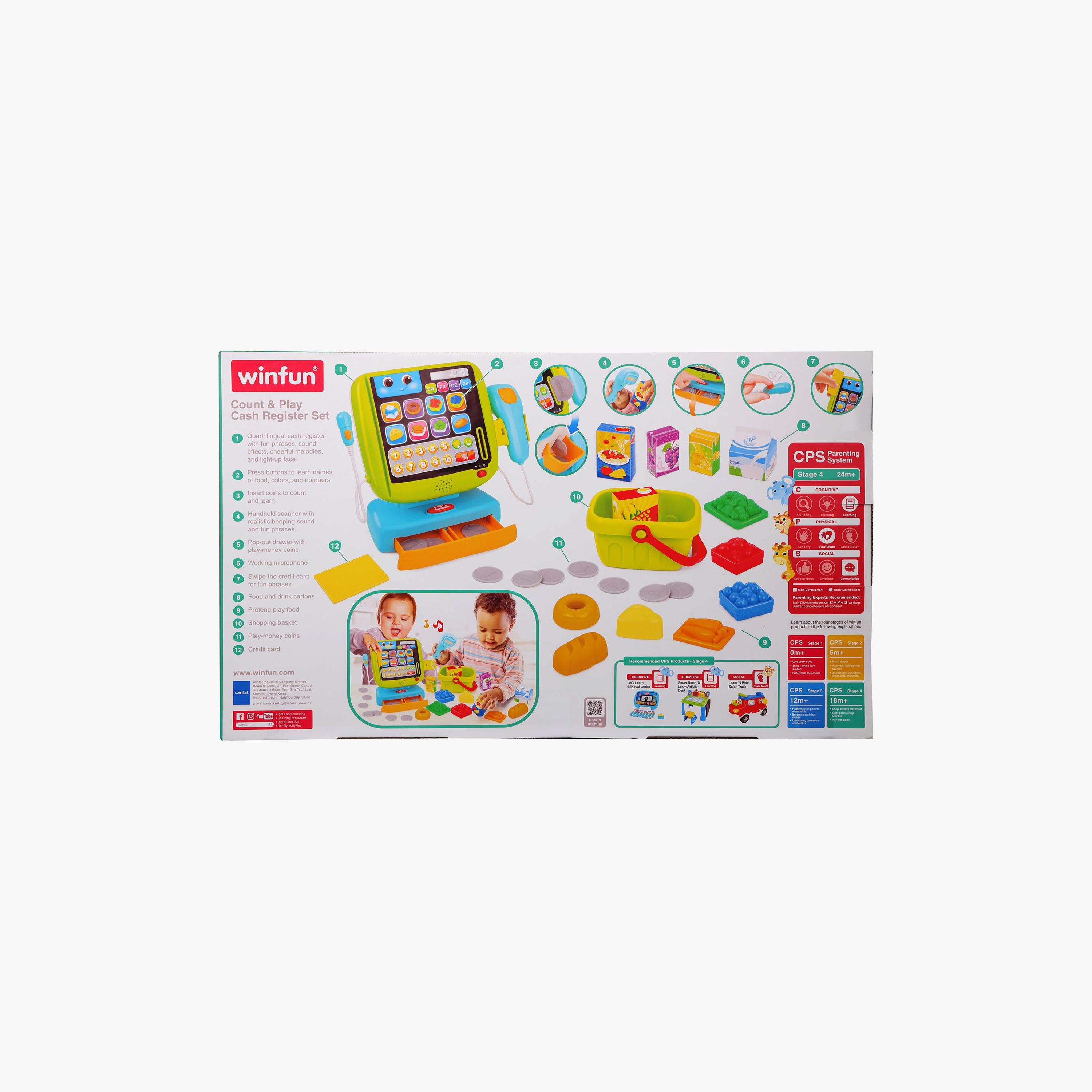 مجموعة لعبة آلة تسجيل النقد كاشير) للعد واللعب من وين فان-toys-roleplay-supermarketandshoppingsets-image-16