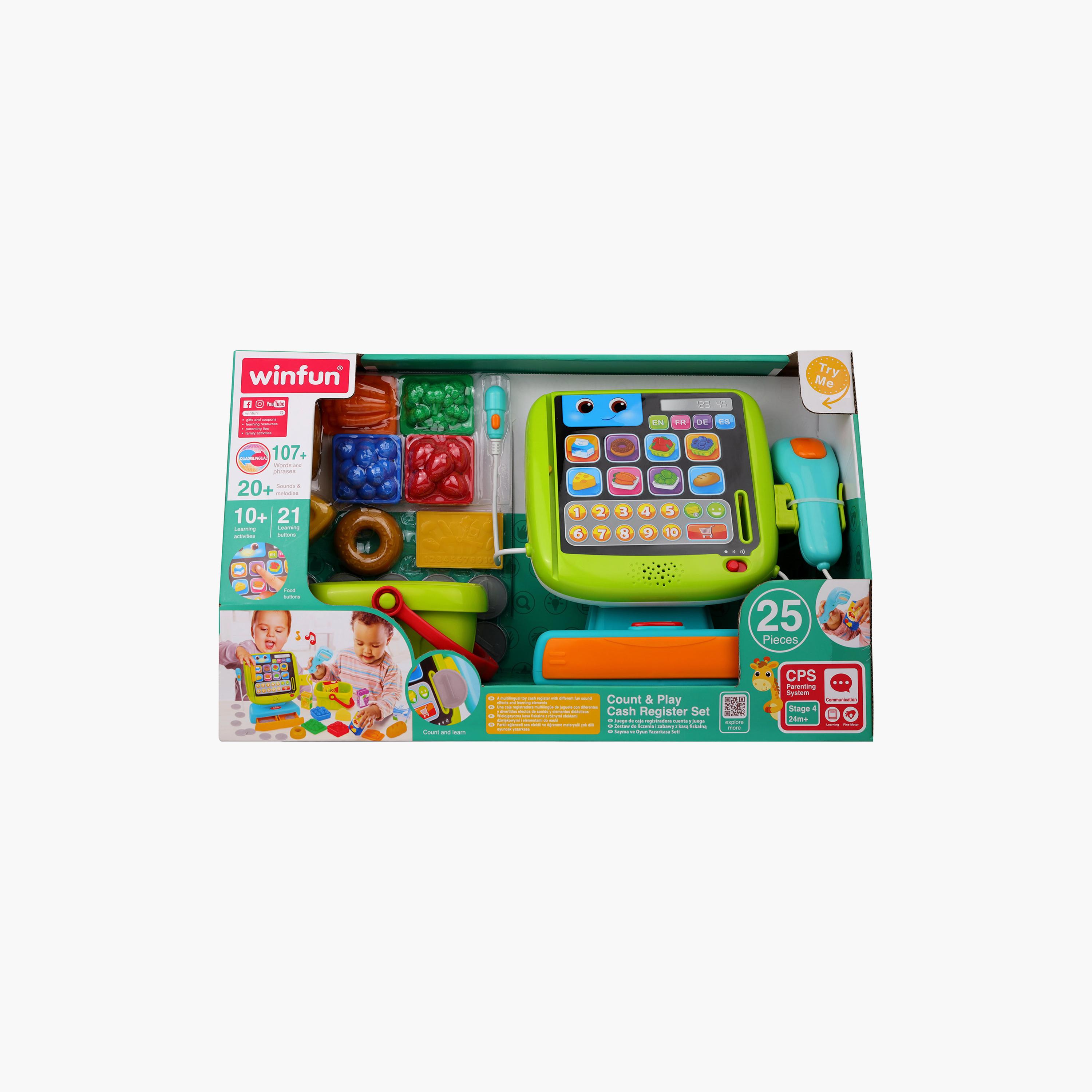 مجموعة لعبة آلة تسجيل النقد كاشير) للعد واللعب من وين فان-toys-roleplay-supermarketandshoppingsets-image-18