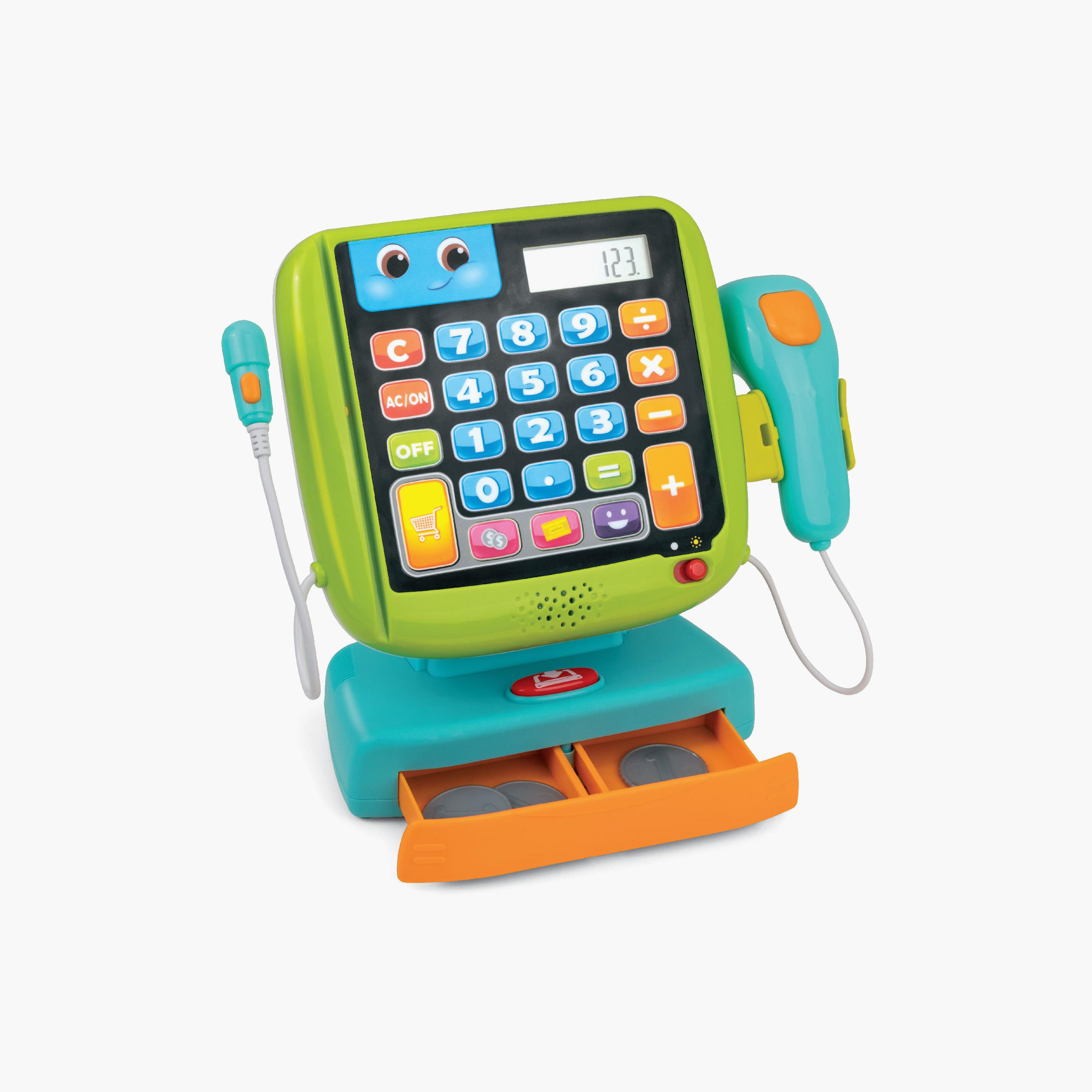 مجموعة لعبة آلة تسجيل النقد كاشير) مع حاسبة ذكية من وين فان-toys-roleplay-supermarketandshoppingsets-image-12