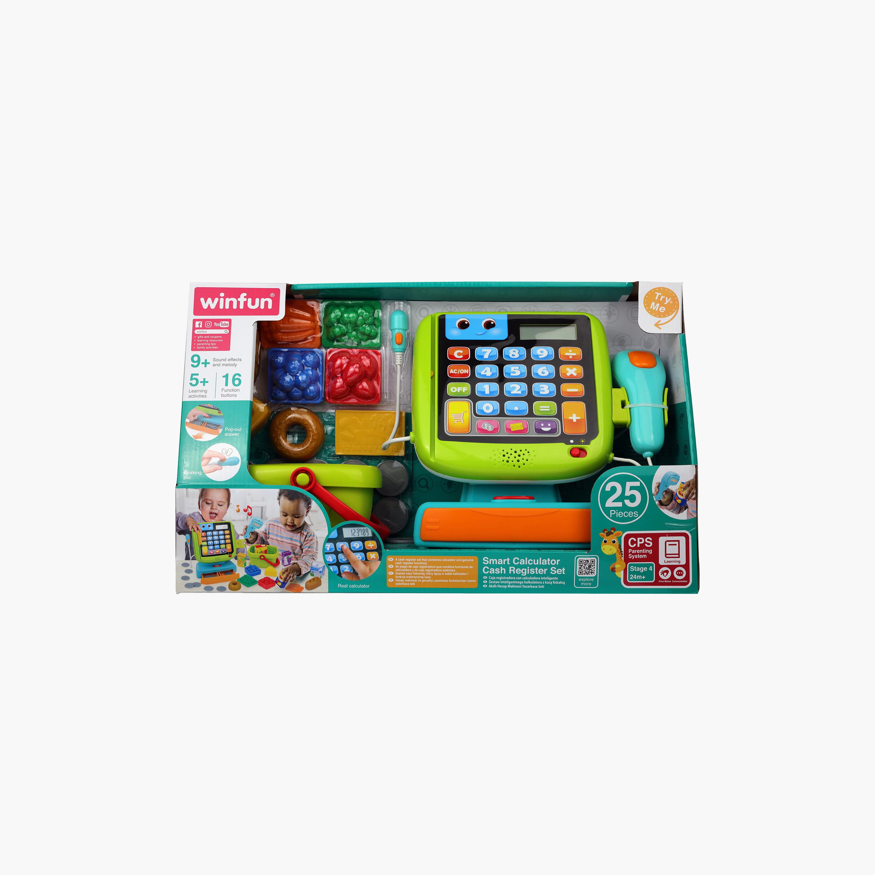 مجموعة لعبة آلة تسجيل النقد كاشير) مع حاسبة ذكية من وين فان-toys-roleplay-supermarketandshoppingsets-image-15