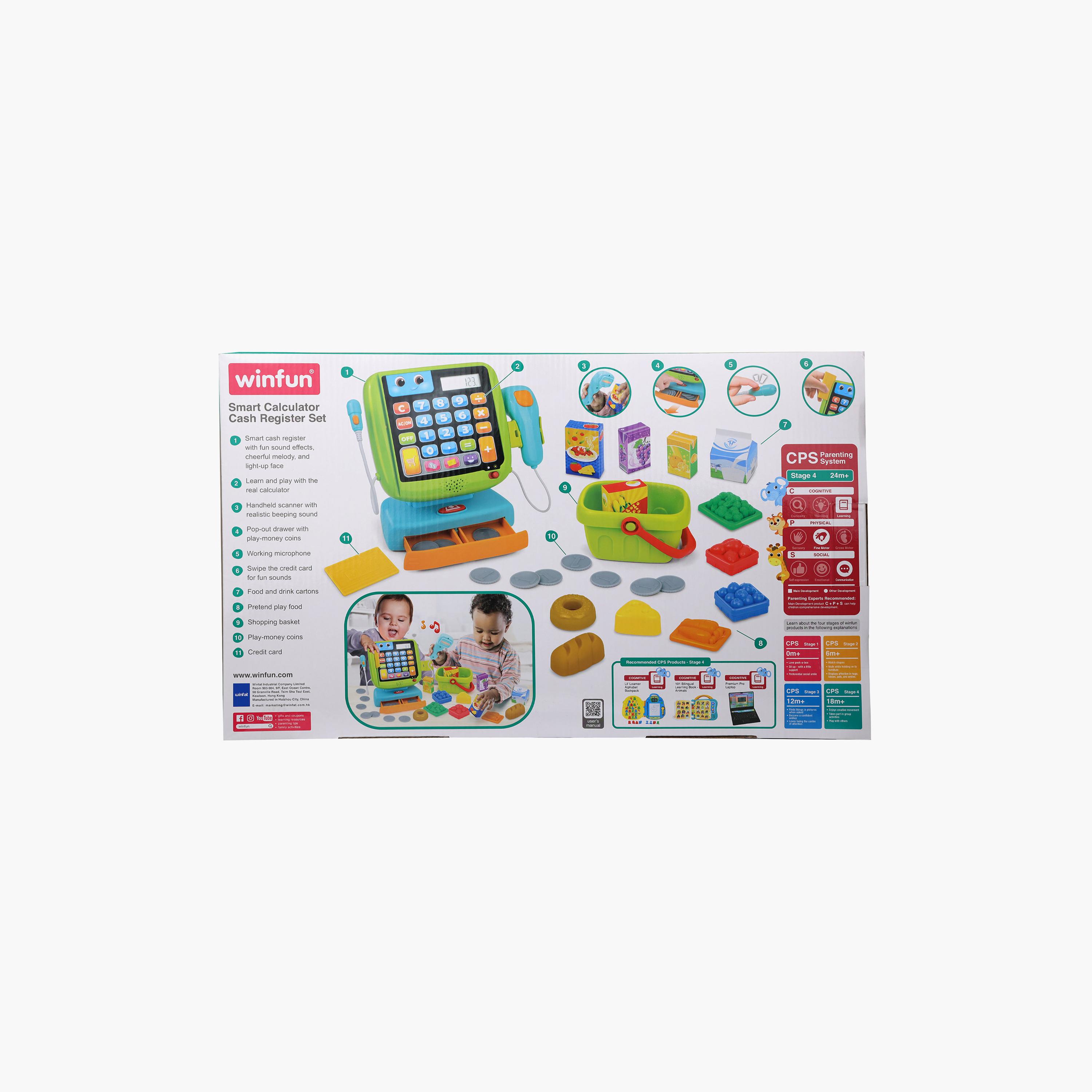 مجموعة لعبة آلة تسجيل النقد كاشير) مع حاسبة ذكية من وين فان-toys-roleplay-supermarketandshoppingsets-image-16