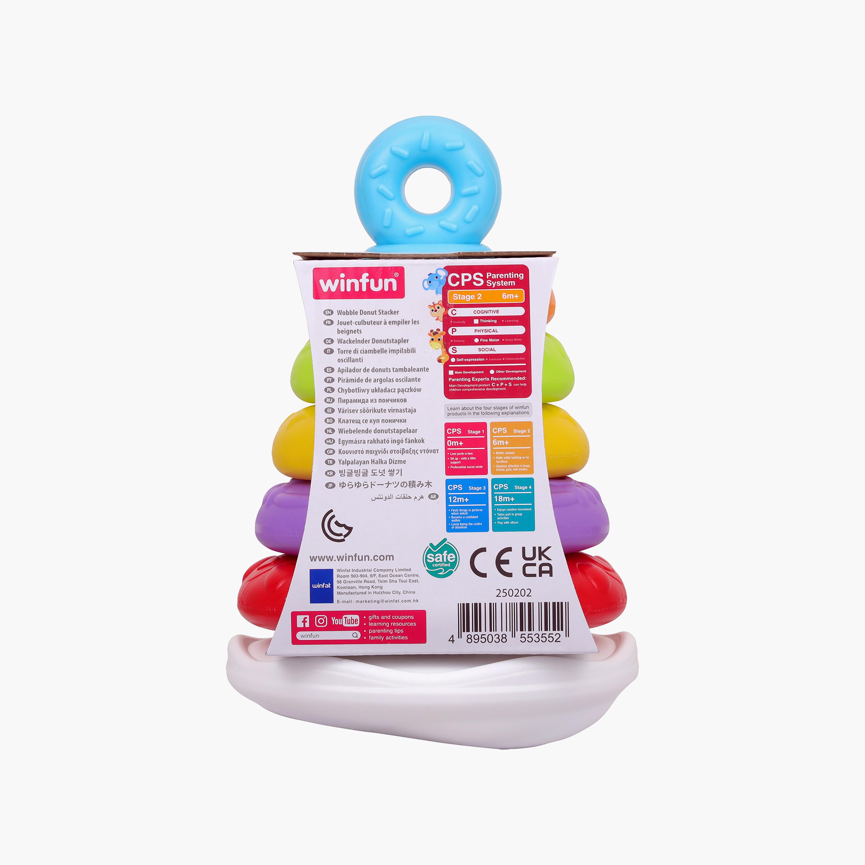 Winfun Wobble Donut Stacker Toy Set-toys-babyandtoddlertoys-stackingandnestingtoys-image-6