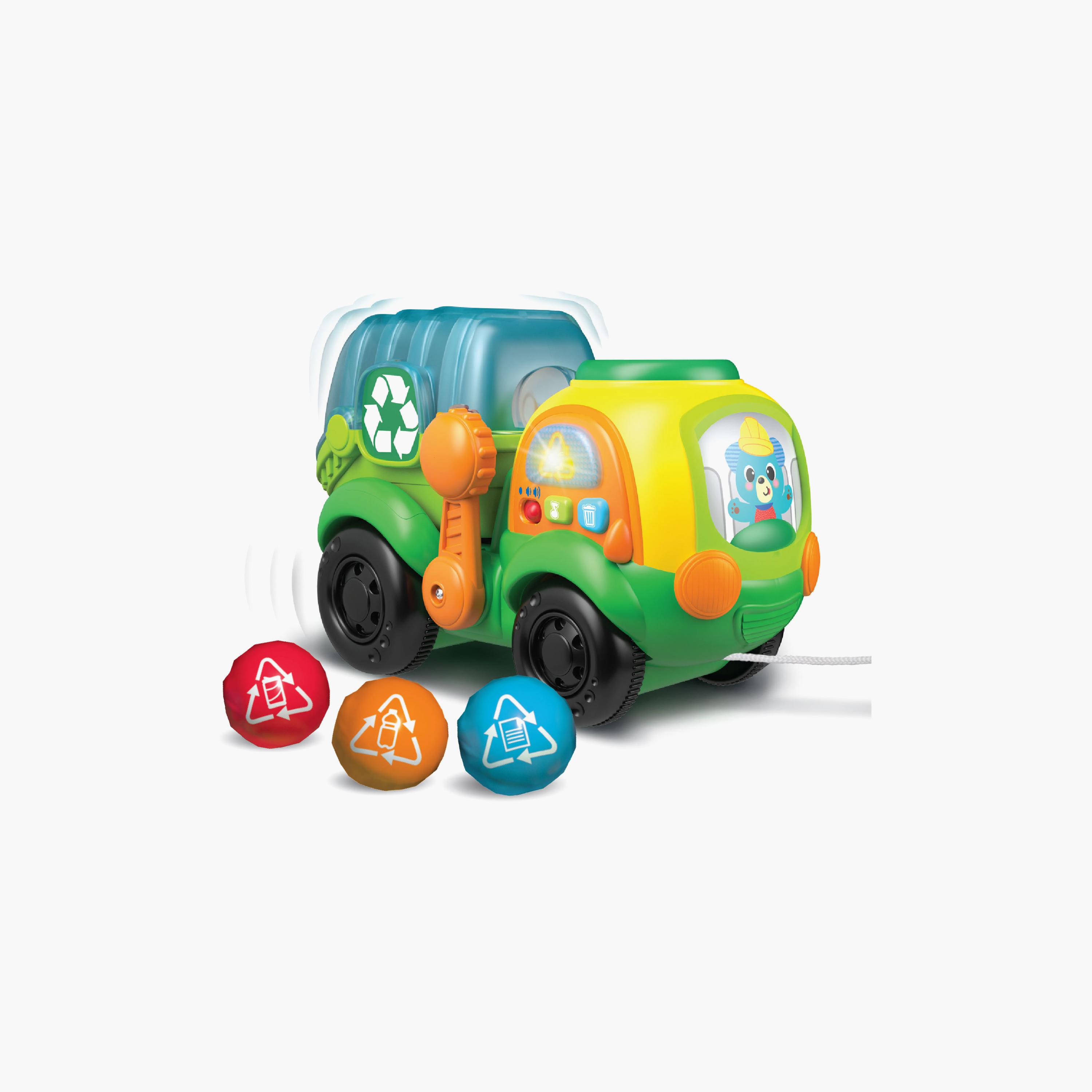 Winfun Go Green Pull-Along Recycle Truck-toys-babyandtoddlertoys-pushandpulltoys-image-1