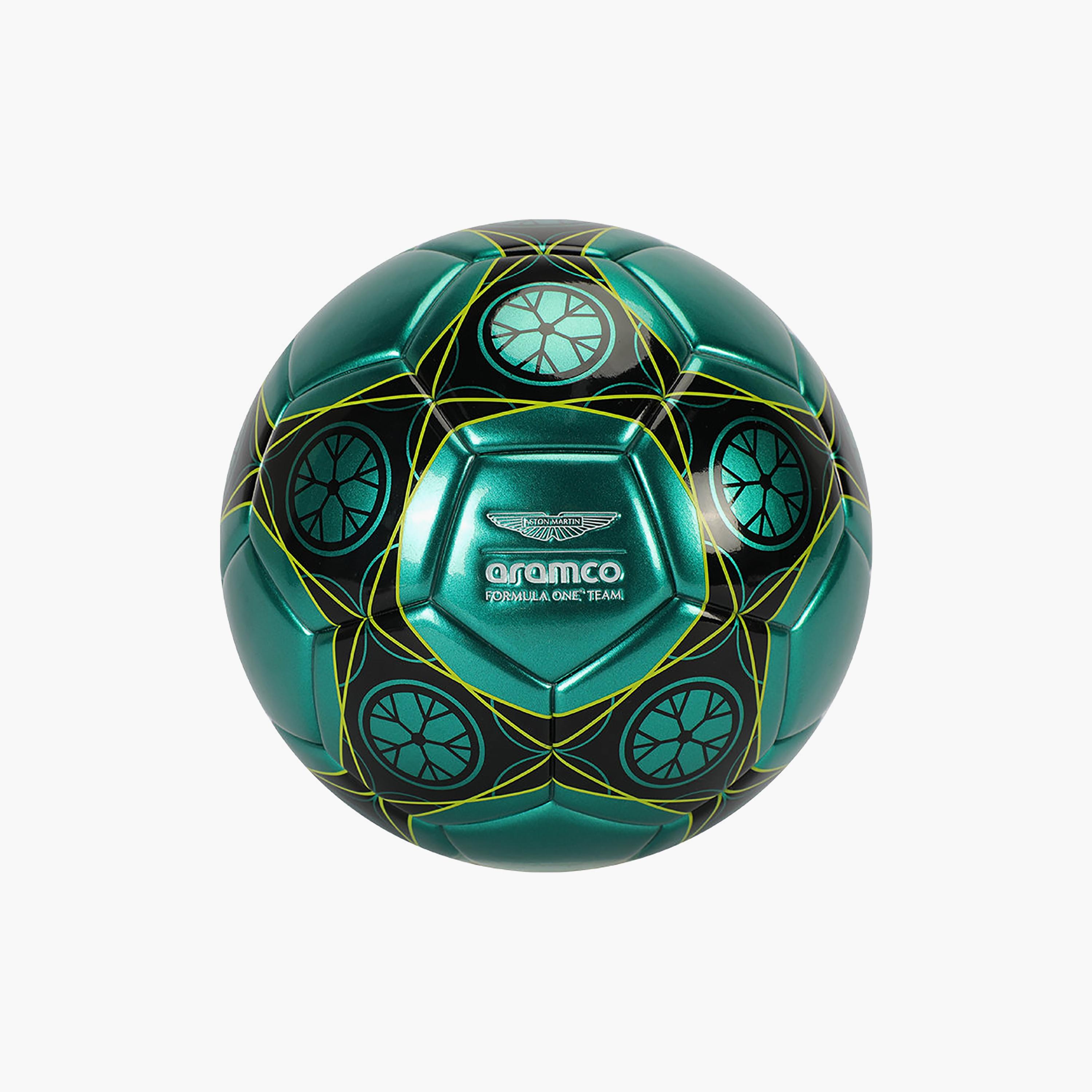 Aston Martin Aramco F1 Team PU Football - Size 5-sports-gear-football-accessories-balls-image-1