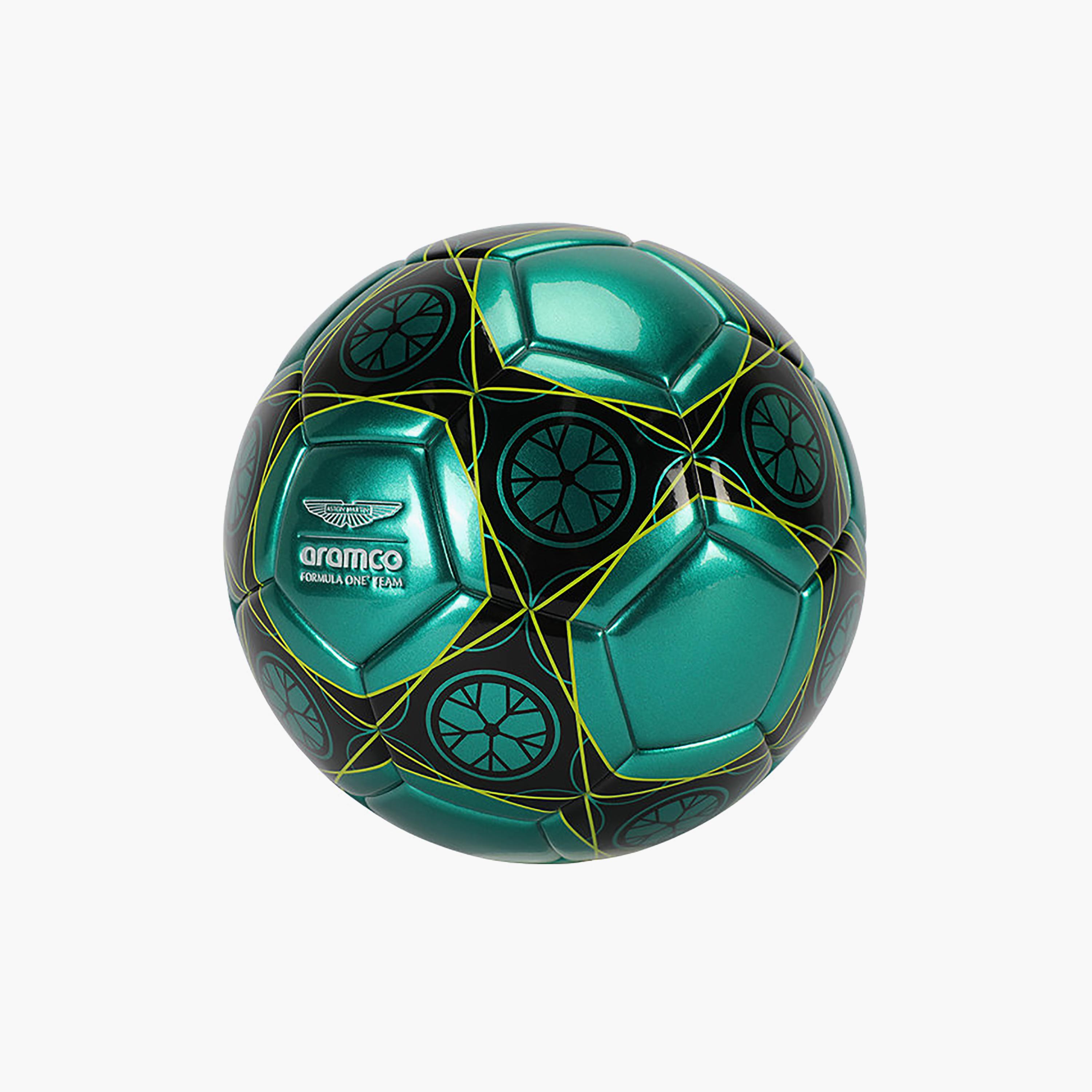 Aston Martin Aramco F1 Team PU Football - Size 5-sports-gear-football-accessories-balls-image-2