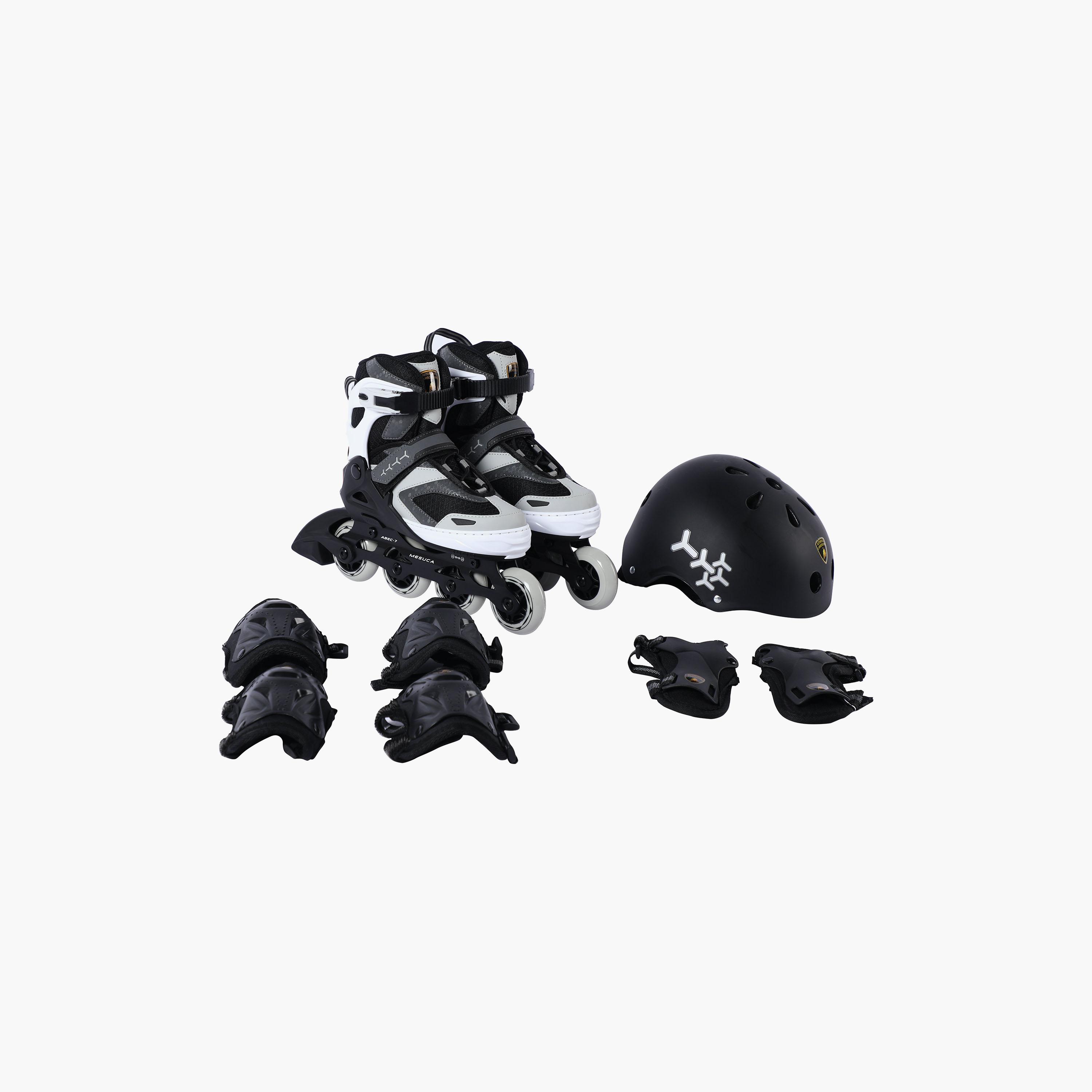 Lamborghini Inline Roller Skate Combo Set - Size 31-34-toys-outdoor-sports-image-1