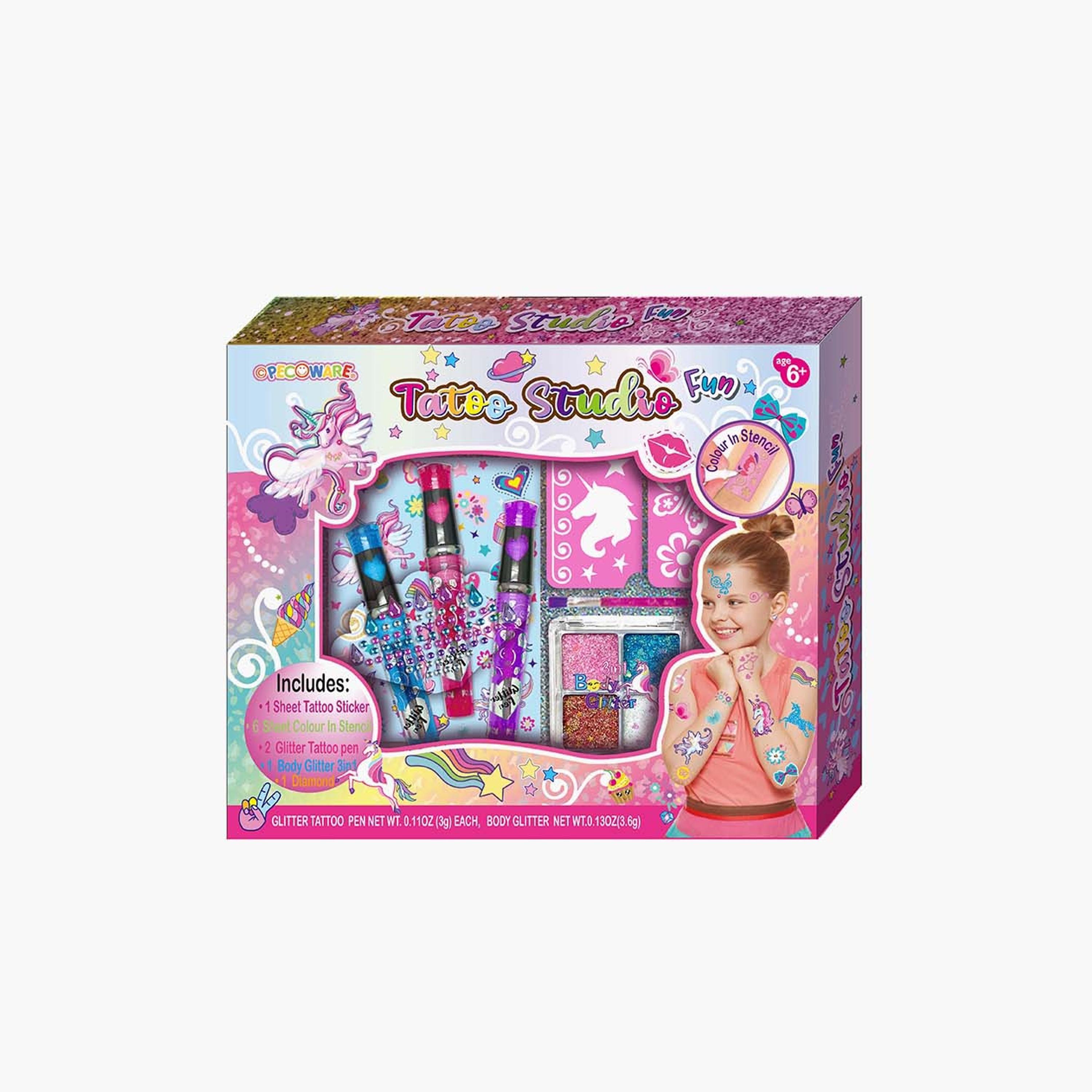 مجموعة مستحضرات تجميل مع استوديو وشم (تاتو) مرح من بيكوواير-school-artsandcrafts-image-1