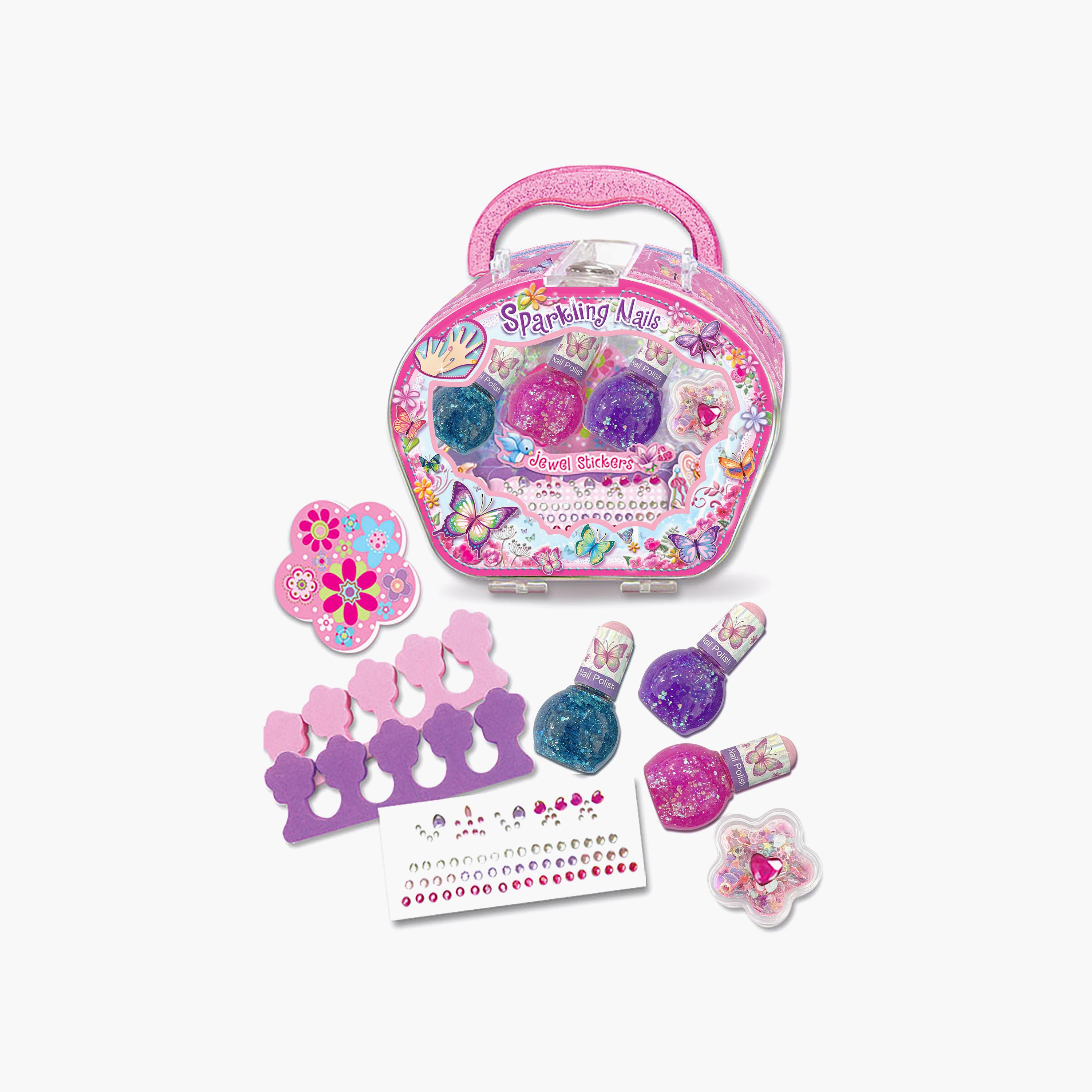 مجموعة طلاء أظافر لامع وملصقات مجوهرات من بيكوواير-toys-roleplay-makeupandcosmeticsets-image-3