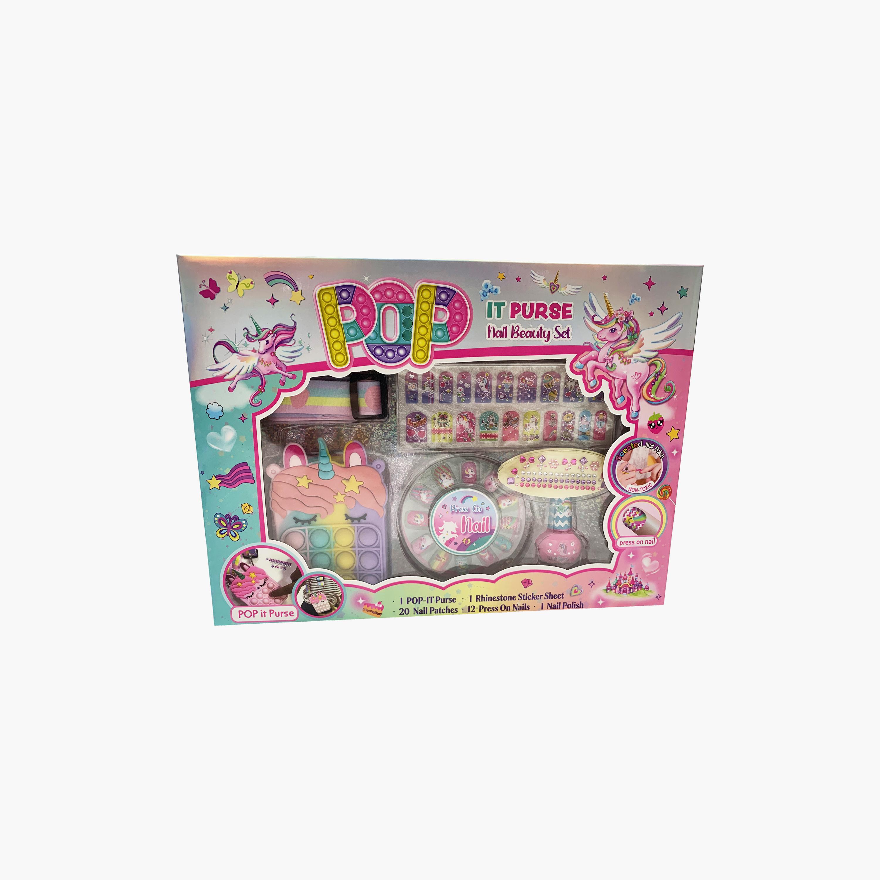 Pecoware Pop It Purse Nail Beauty Set-toys-roleplay-makeupandcosmeticsets-image-3