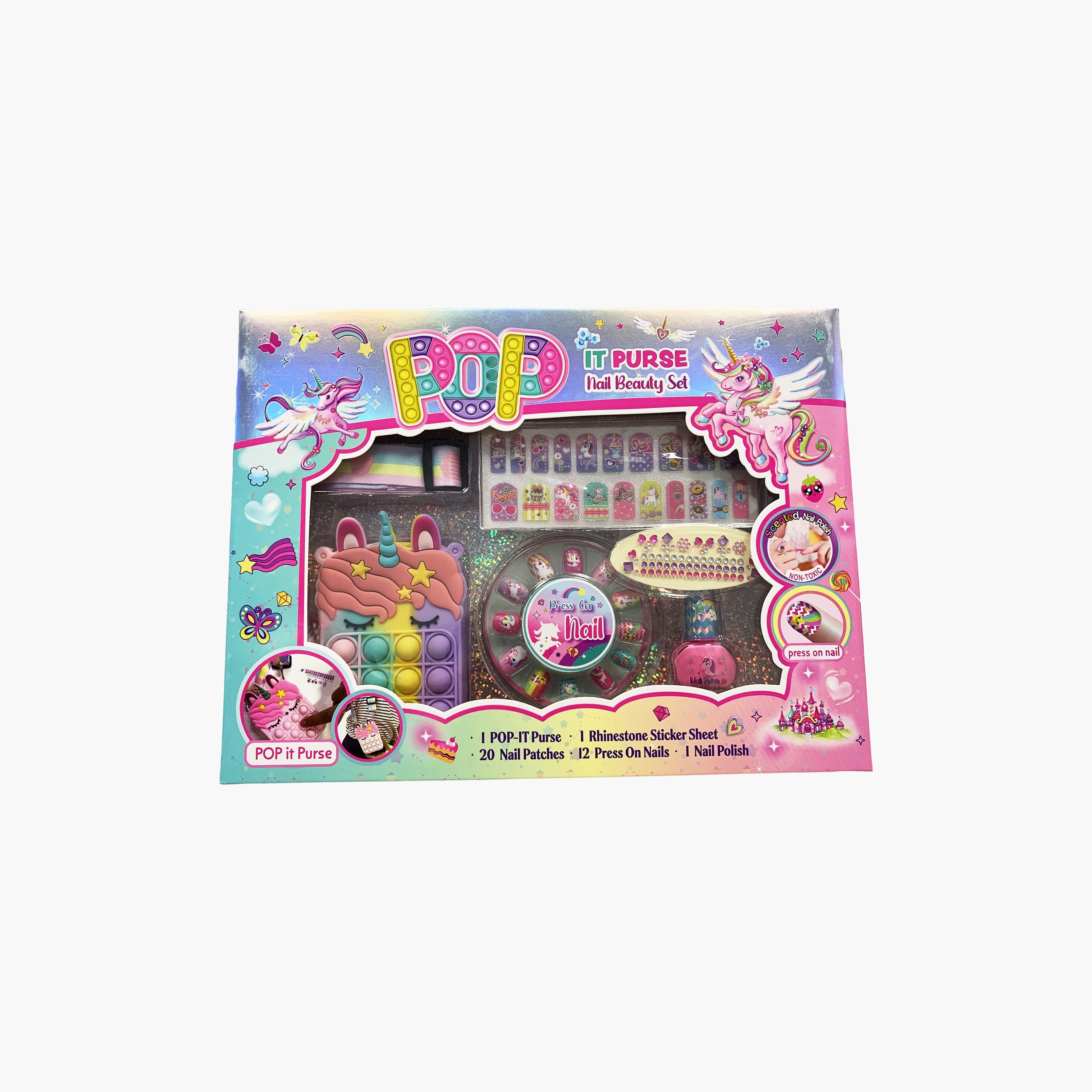 Pecoware Pop It Purse Nail Beauty Set-toys-roleplay-makeupandcosmeticsets-image-4