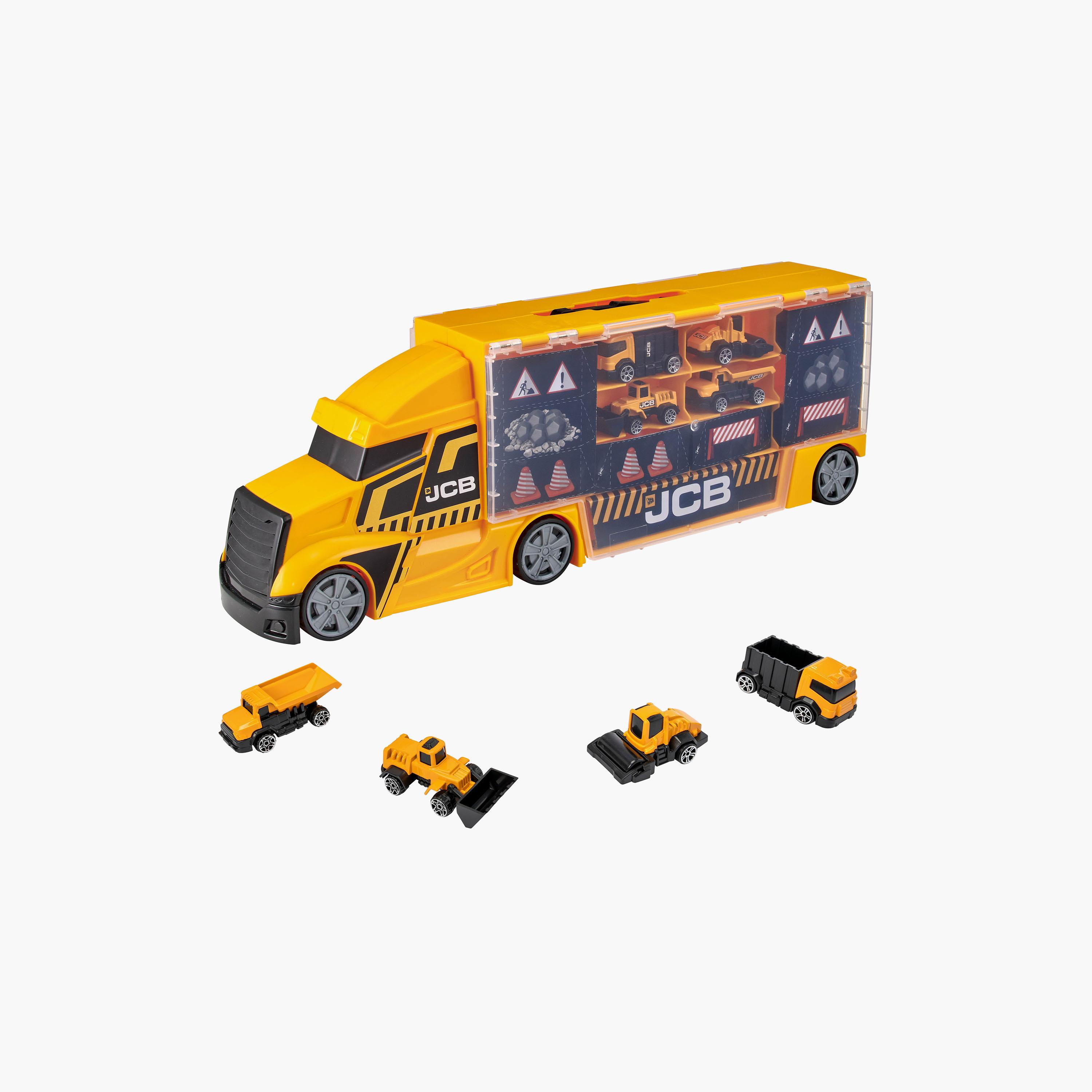 Teamsterz Construction Transporter with 4-Piece Die-Cast Trucks-toys-roleplay-toolsandconstructionsets-image-1
