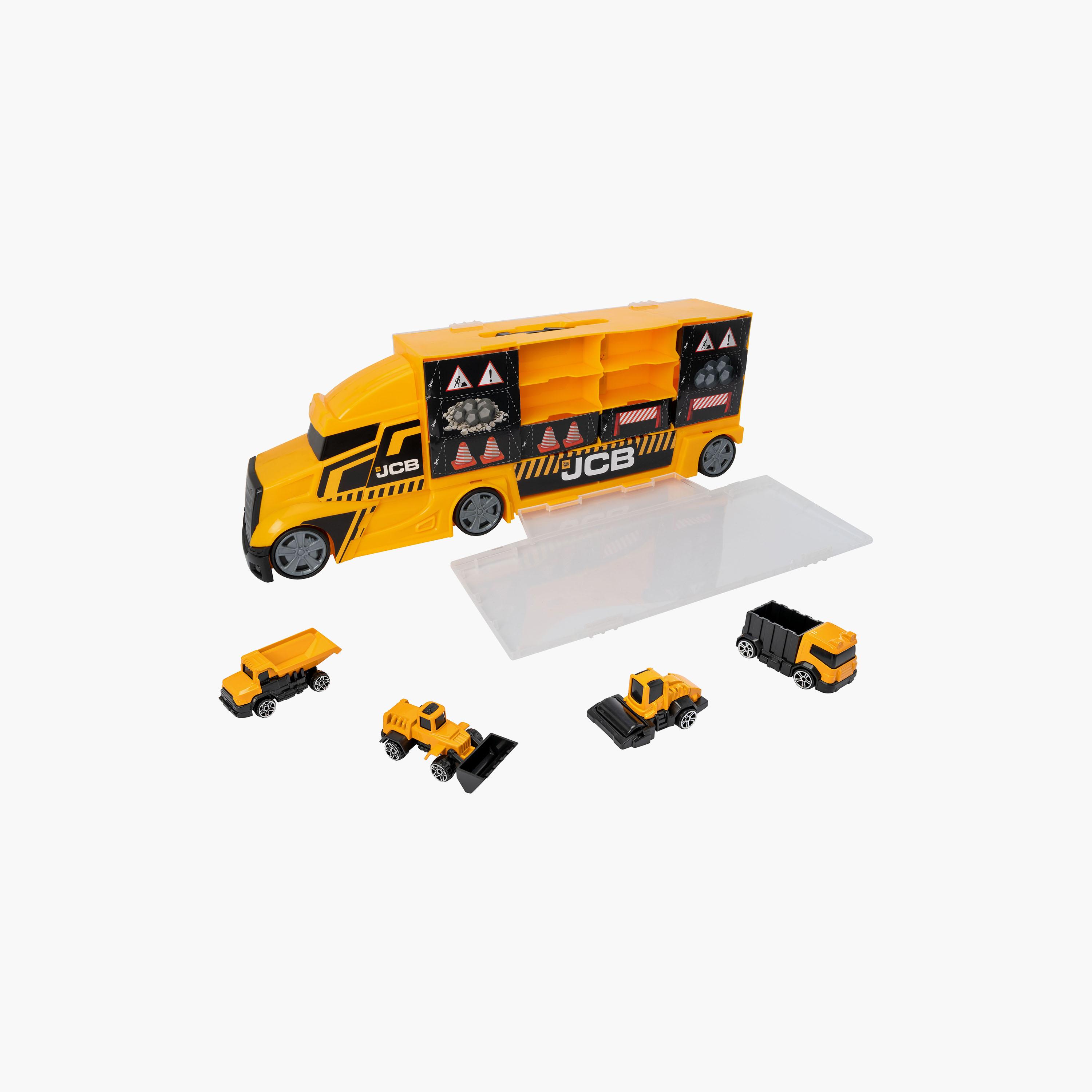 Teamsterz Construction Transporter with 4-Piece Die-Cast Trucks-toys-roleplay-toolsandconstructionsets-image-2
