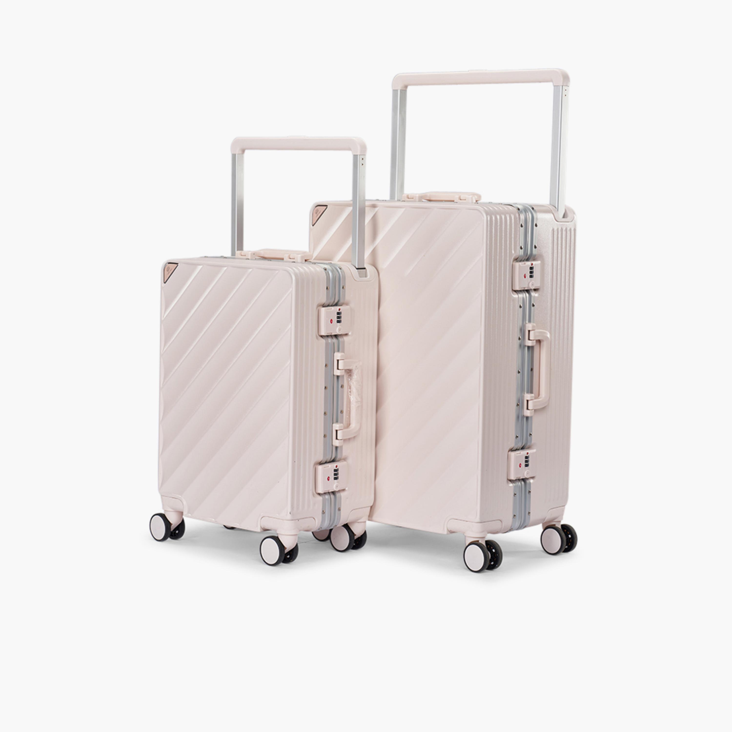 Limra Set of 2 Polycarbonate with ABS Hard-Sided 4-Wheeler Spinner Trolley Bag with TSA Lock-travel-luggagesandbags-luggage-image-4