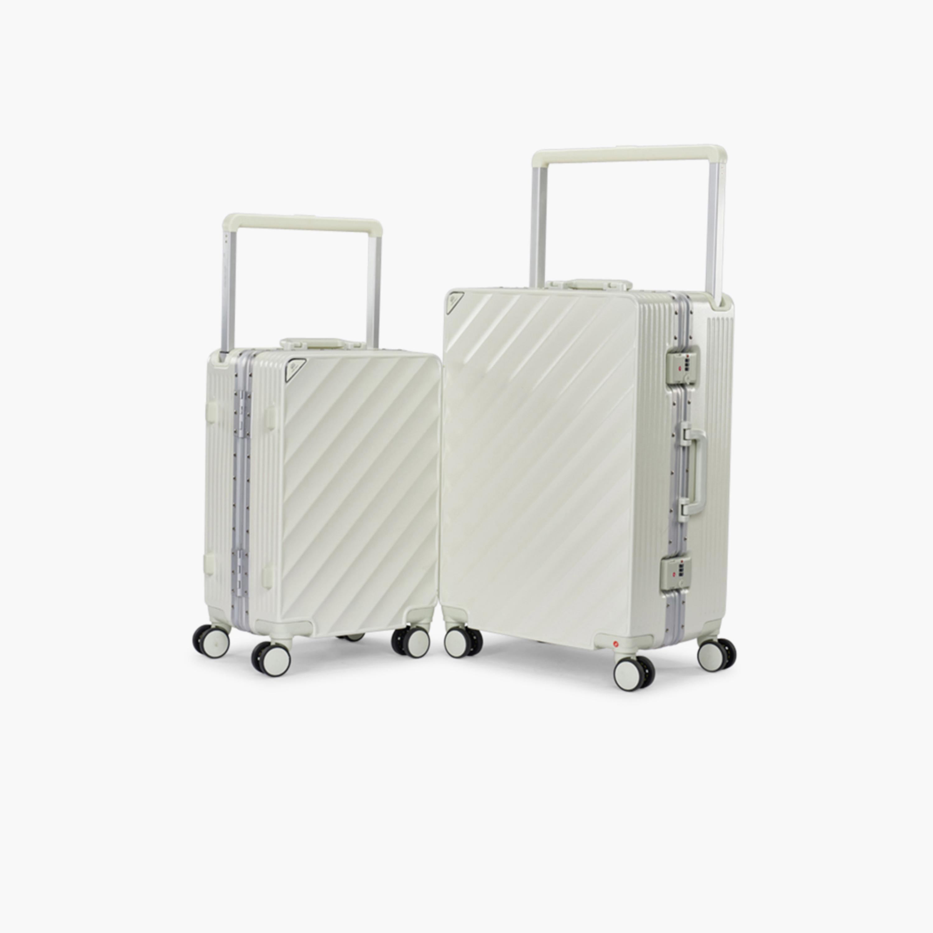 ليمرا - طقم شنطتين سفر بولي كربونات مع ABS جوانب صلبة أربع عجلات دوارة قفل TSA-travel-luggagesandbags-luggage-image-1