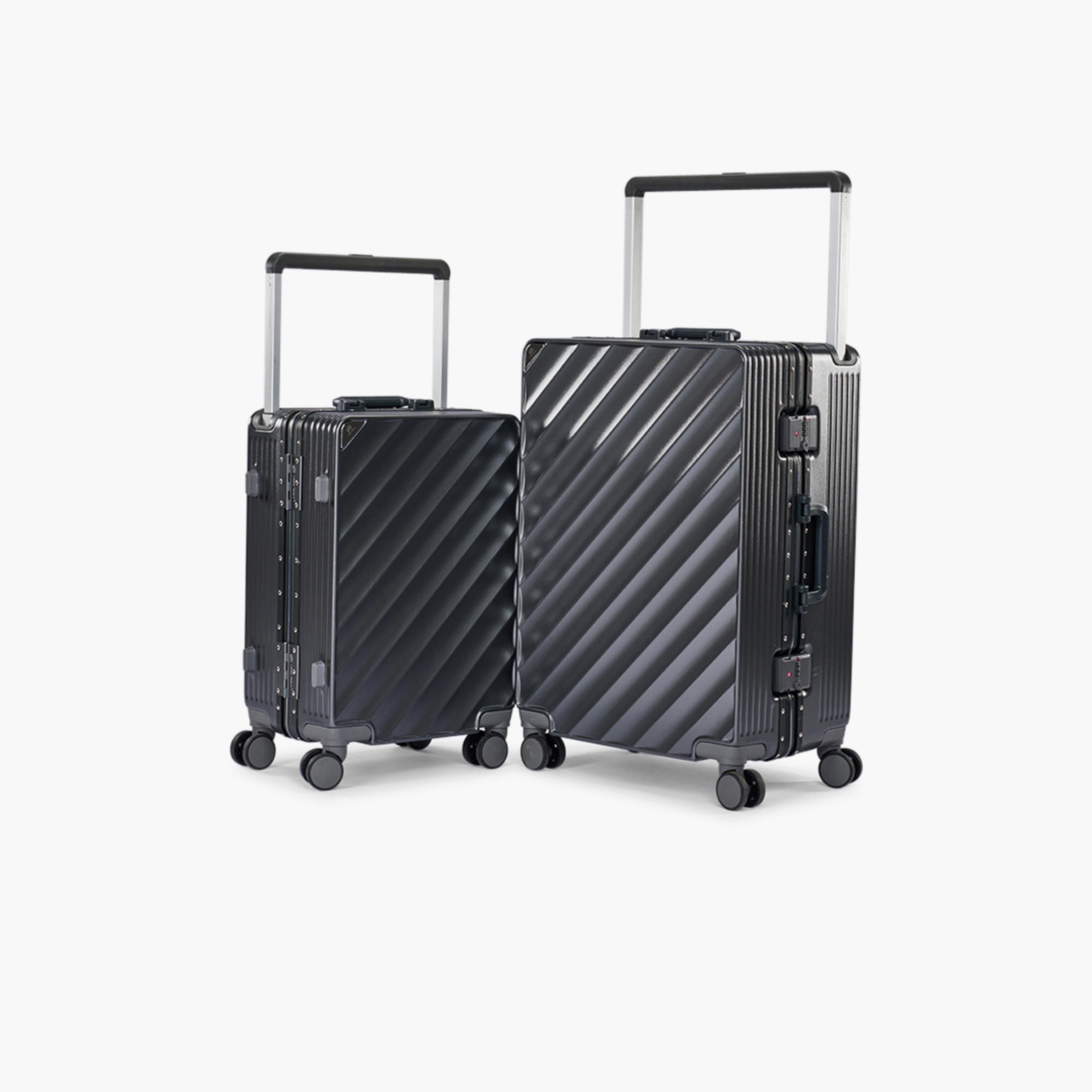 ليمرا - طقم شنطتين سفر بولي كربونات مع ABS جوانب صلبة أربع عجلات دوارة قفل TSA-travel-luggagesandbags-luggage-image-1