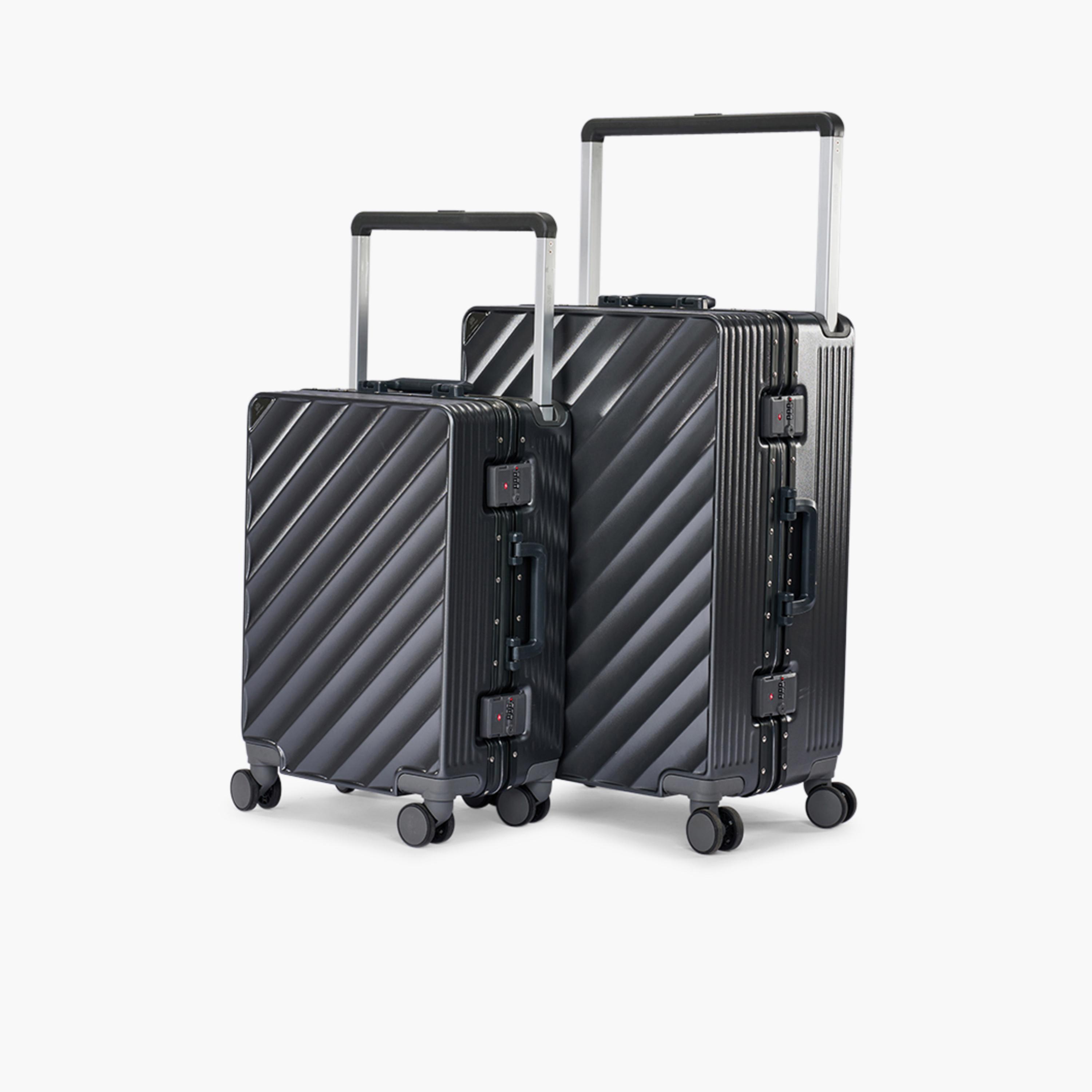ليمرا - طقم شنطتين سفر بولي كربونات مع ABS جوانب صلبة أربع عجلات دوارة قفل TSA-travel-luggagesandbags-luggage-image-4
