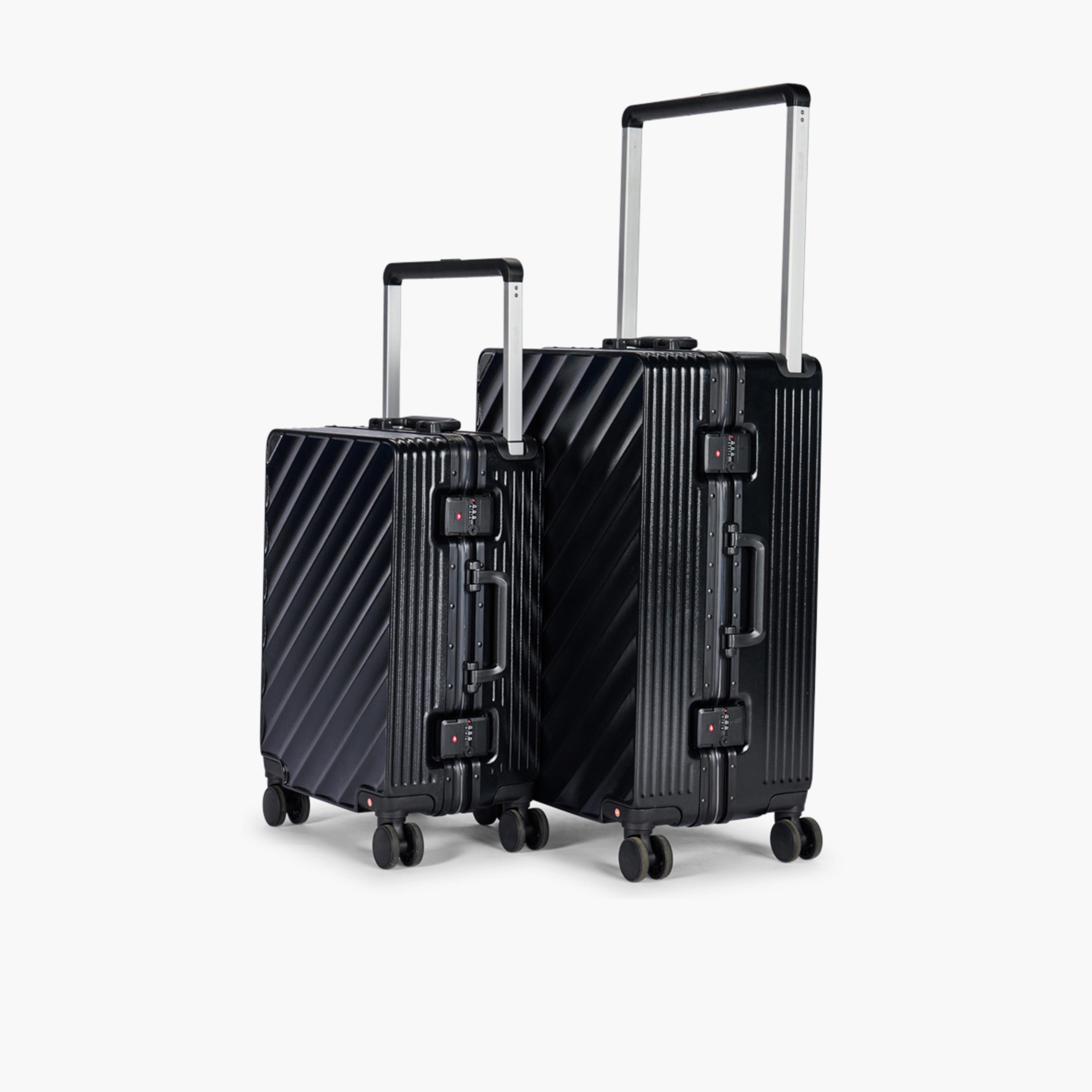ليمرا - طقم شنطتين سفر بولي كربونات مع ABS جوانب صلبة أربع عجلات دوارة قفل TSA-travel-luggagesandbags-luggage-image-4