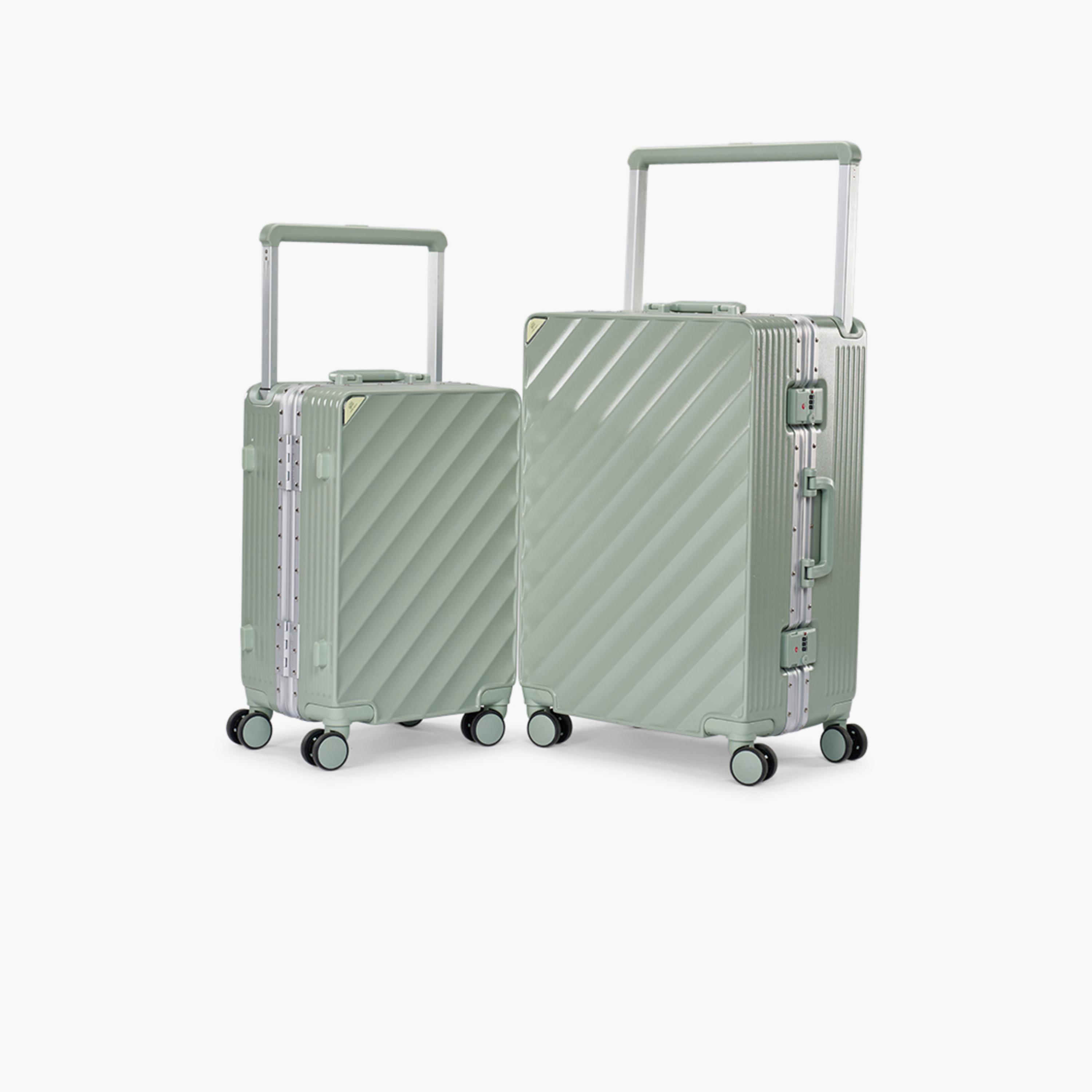 Limra Set of 2 Polycarbonate with ABS Hard-Sided 4-Wheeler Spinner Trolley Bag with TSA Lock-travel-luggagesandbags-luggage-image-1