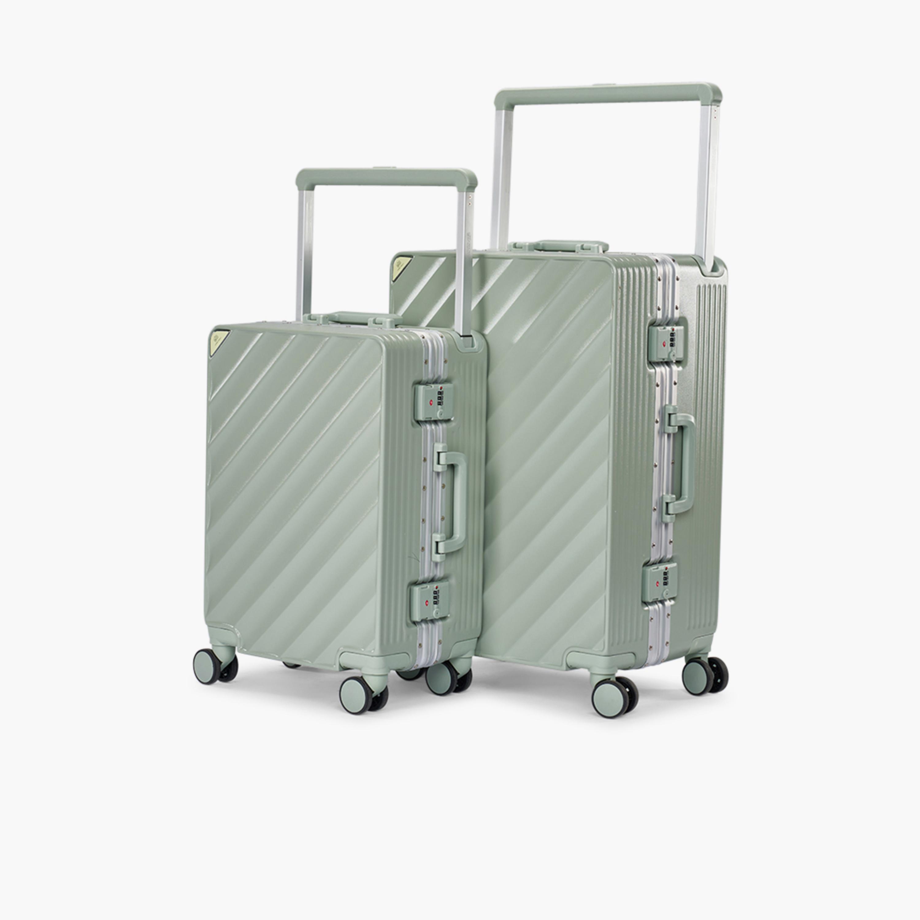 Limra Set of 2 Polycarbonate with ABS Hard-Sided 4-Wheeler Spinner Trolley Bag with TSA Lock-travel-luggagesandbags-luggage-image-4