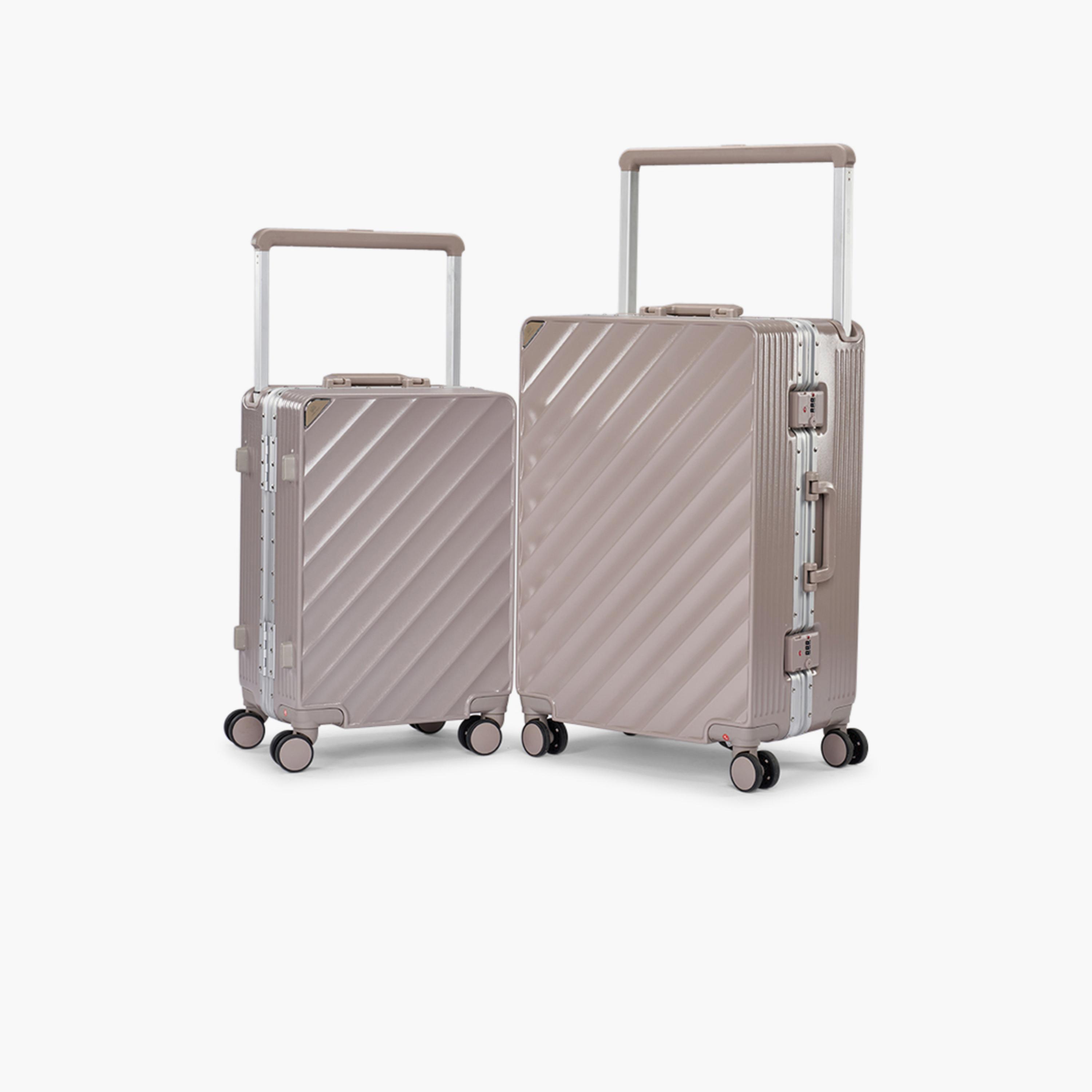 ليمرا - طقم شنطتين سفر بولي كربونات مع ABS جوانب صلبة أربع عجلات دوارة قفل TSA-travel-luggagesandbags-luggage-image-1