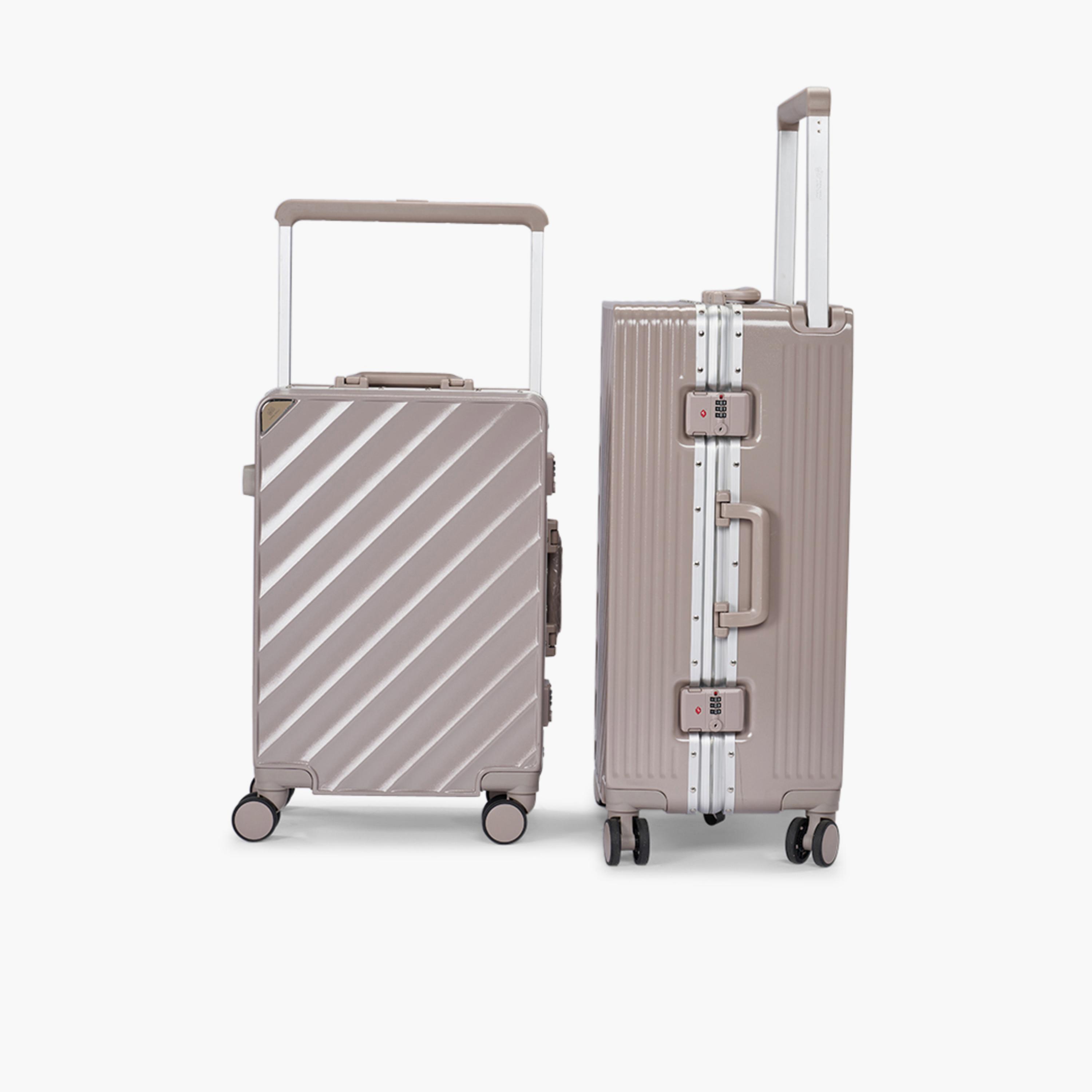 ليمرا - طقم شنطتين سفر بولي كربونات مع ABS جوانب صلبة أربع عجلات دوارة قفل TSA-travel-luggagesandbags-luggage-image-5