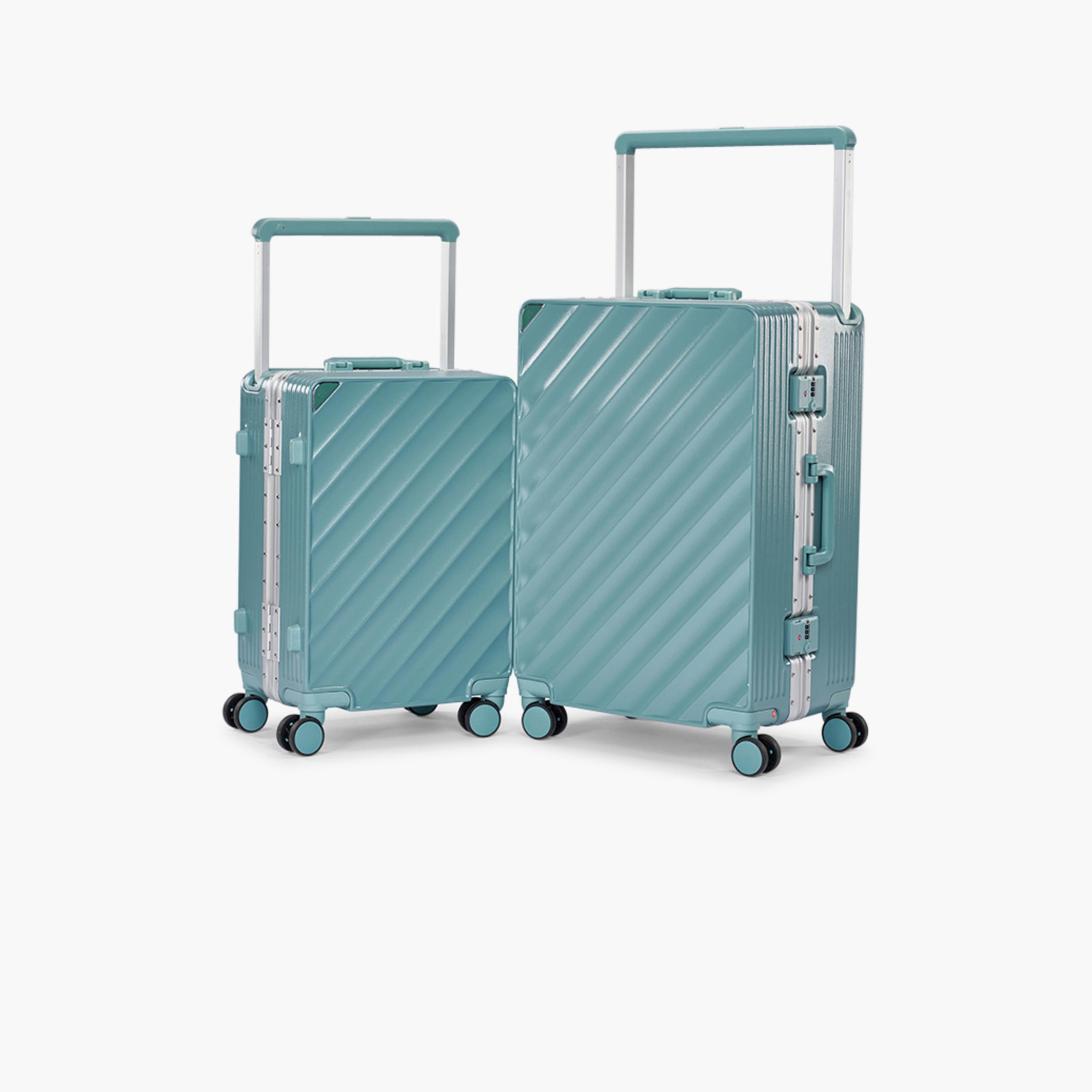 ليمرا - طقم شنطتين سفر بولي كربونات مع ABS جوانب صلبة أربع عجلات دوارة قفل TSA-travel-luggagesandbags-luggage-image-1