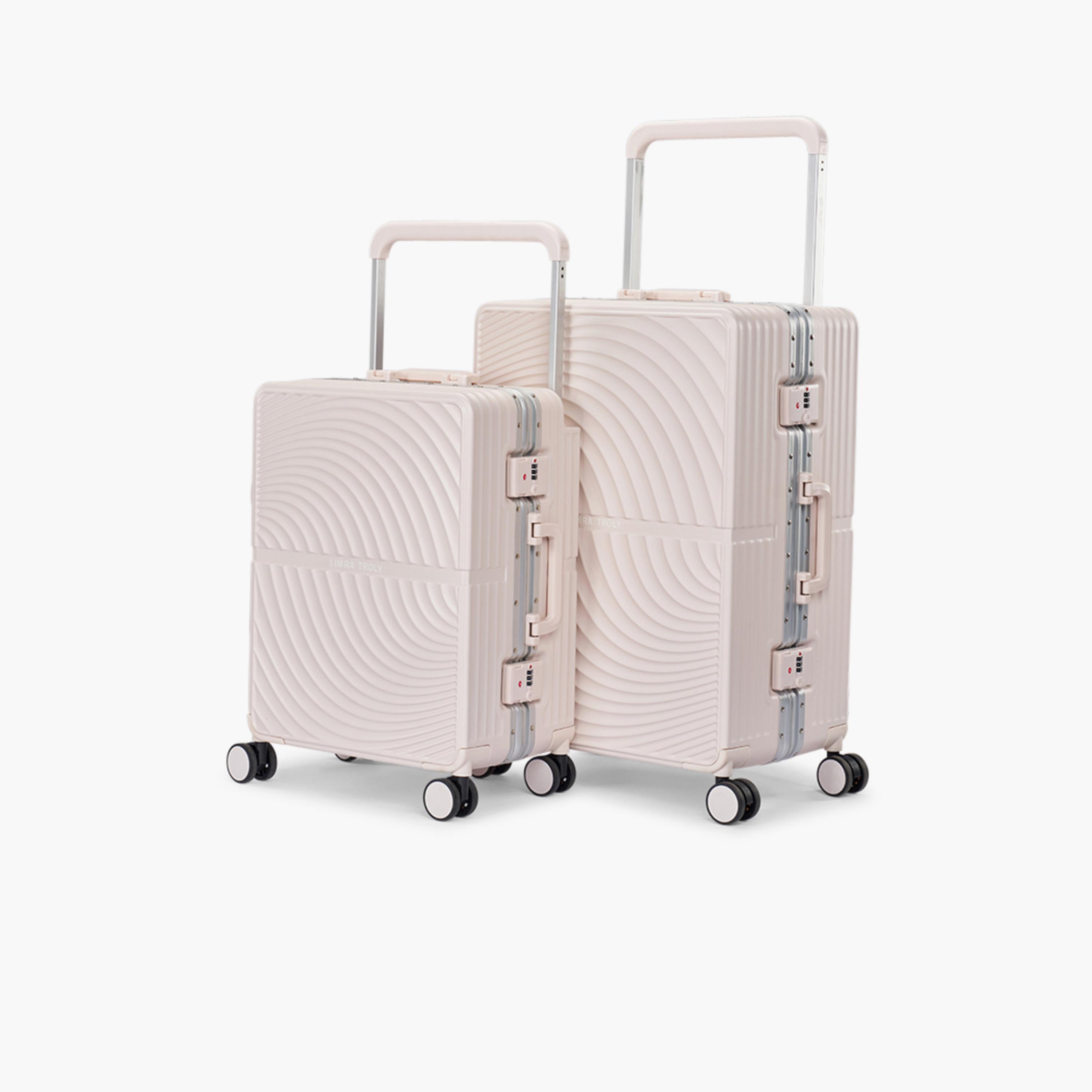 Limra Set of 2 Polycarbonate with ABS Hard-Sided 4-Wheeler Spinner Trolley Bag with TSA Lock-travel-luggagesandbags-luggage-image-4