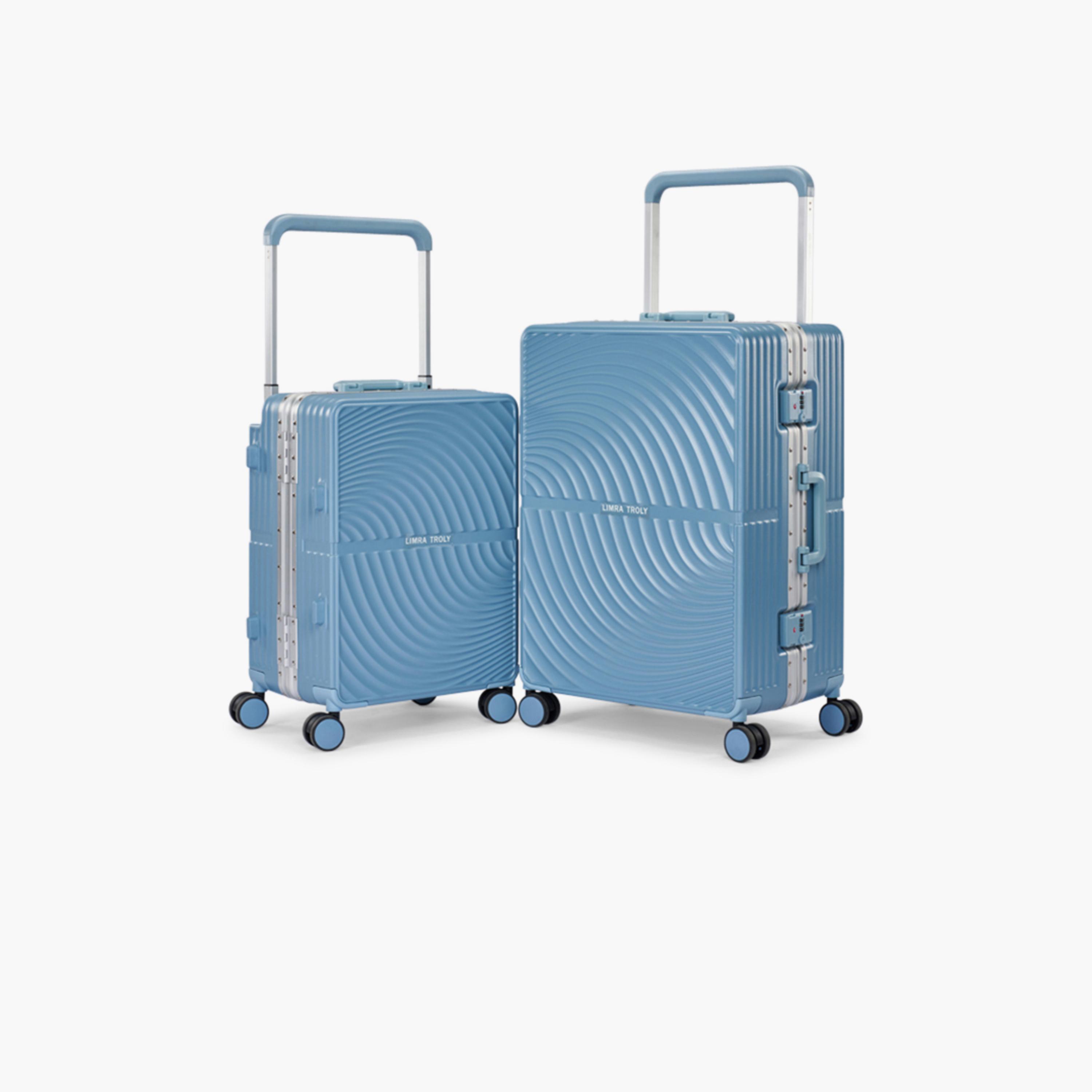ليمرا - طقم شنطتين سفر بولي كربونات مع ABS جوانب صلبة أربع عجلات دوارة قفل TSA-travel-luggagesandbags-luggage-image-1