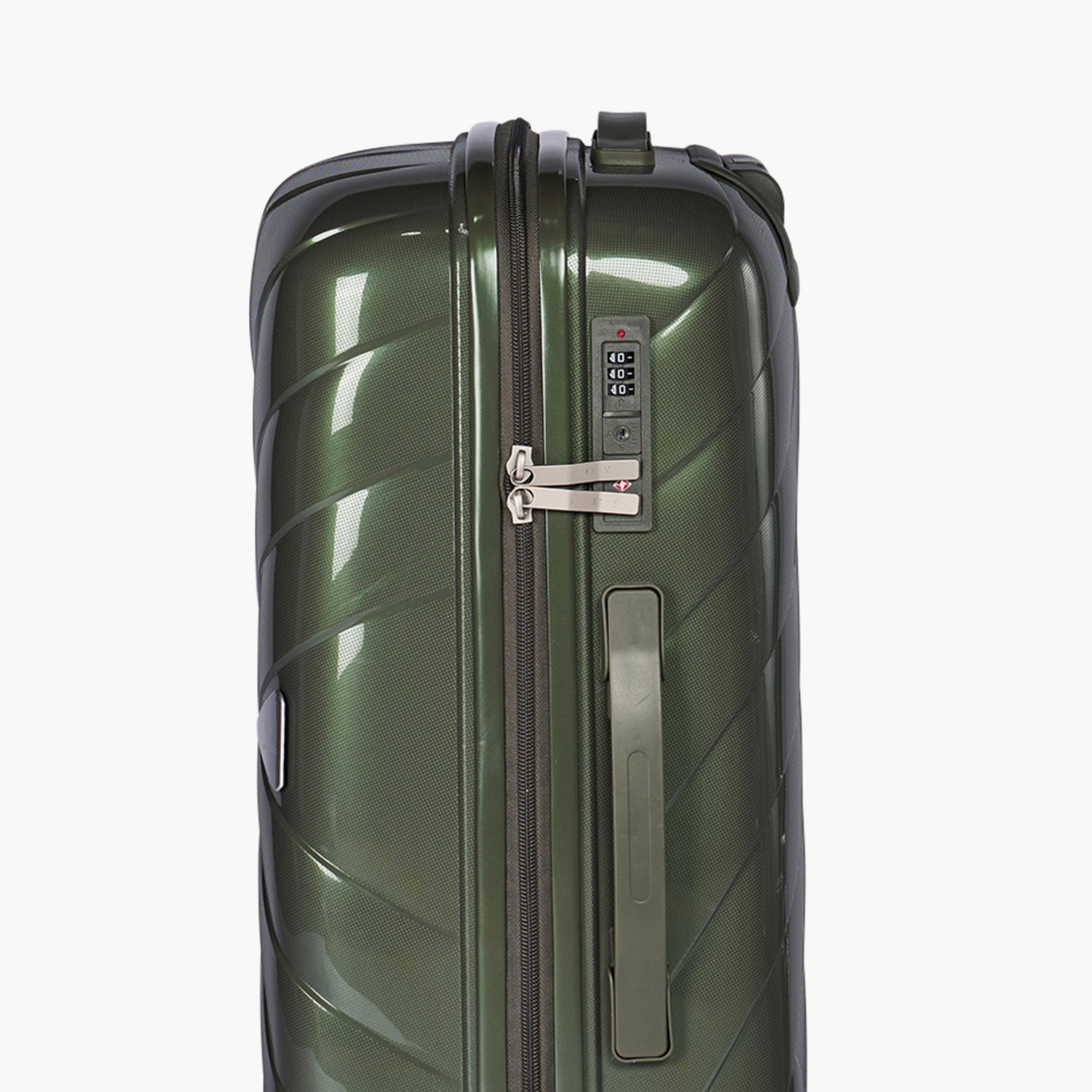 Limra Set of 3 Polypropylene Hard-Sided 4-Wheeler Spinner Trolley Bag with TSA Lock-travel-luggagesandbags-luggage-image-7